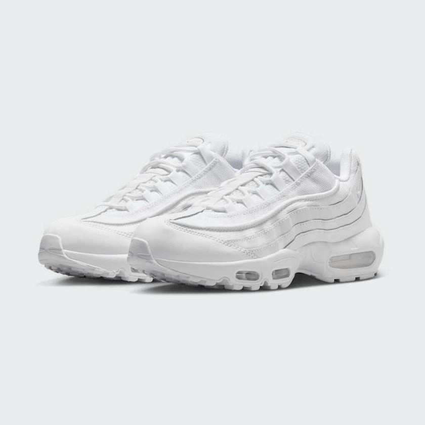 Nike Air Max 95 Essential White Running Shoes Men's CT1268 100 Drawing Of Nike Shoe