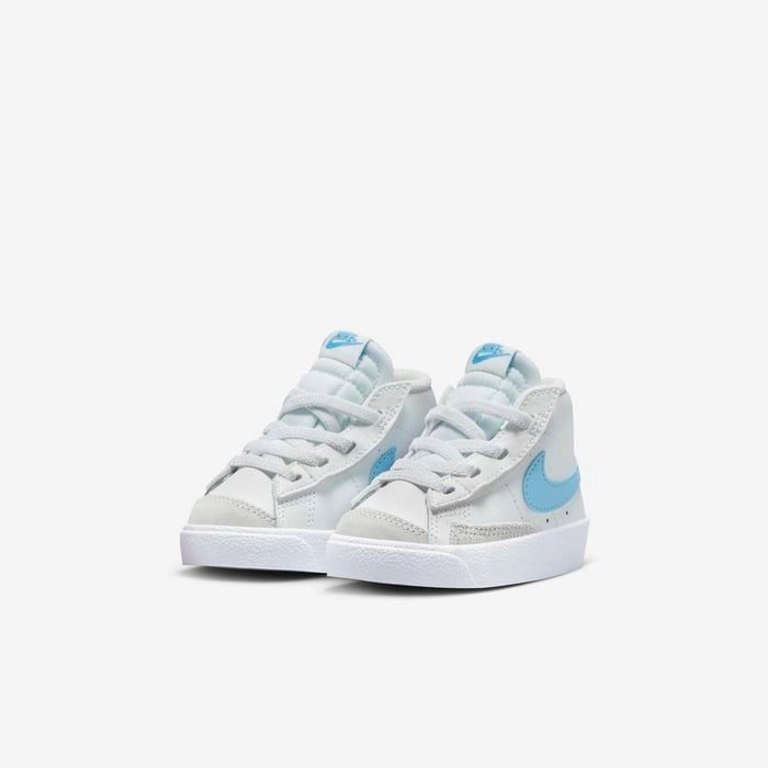Nike Acronym Shoes Nike Blazer Mid '77 DA4088-114 Sneakers Toddlers White Blue Leather Casual Shoes
