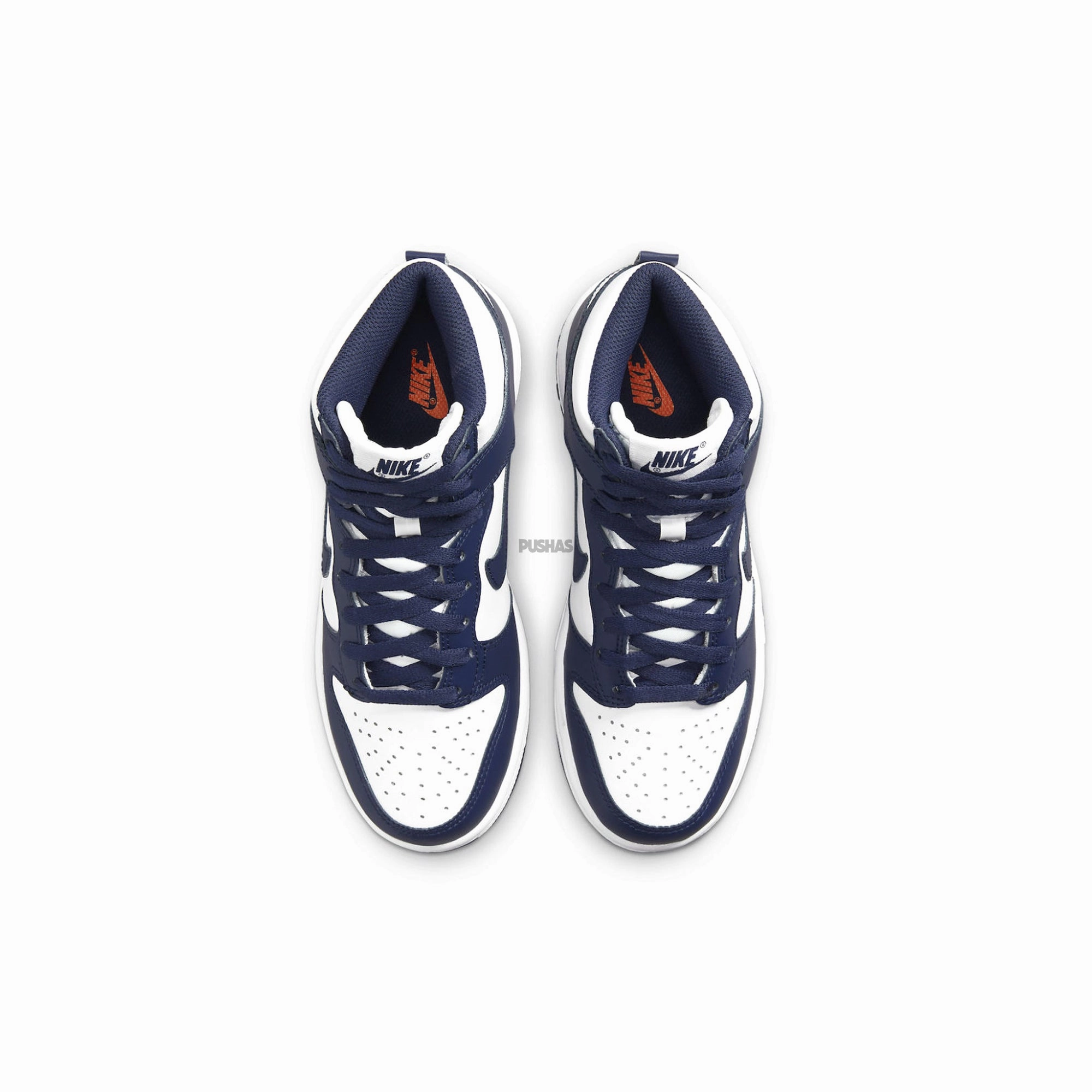 Casual Leather Sneakers Nike Dunk High 'Championship Navy' GS (2021)