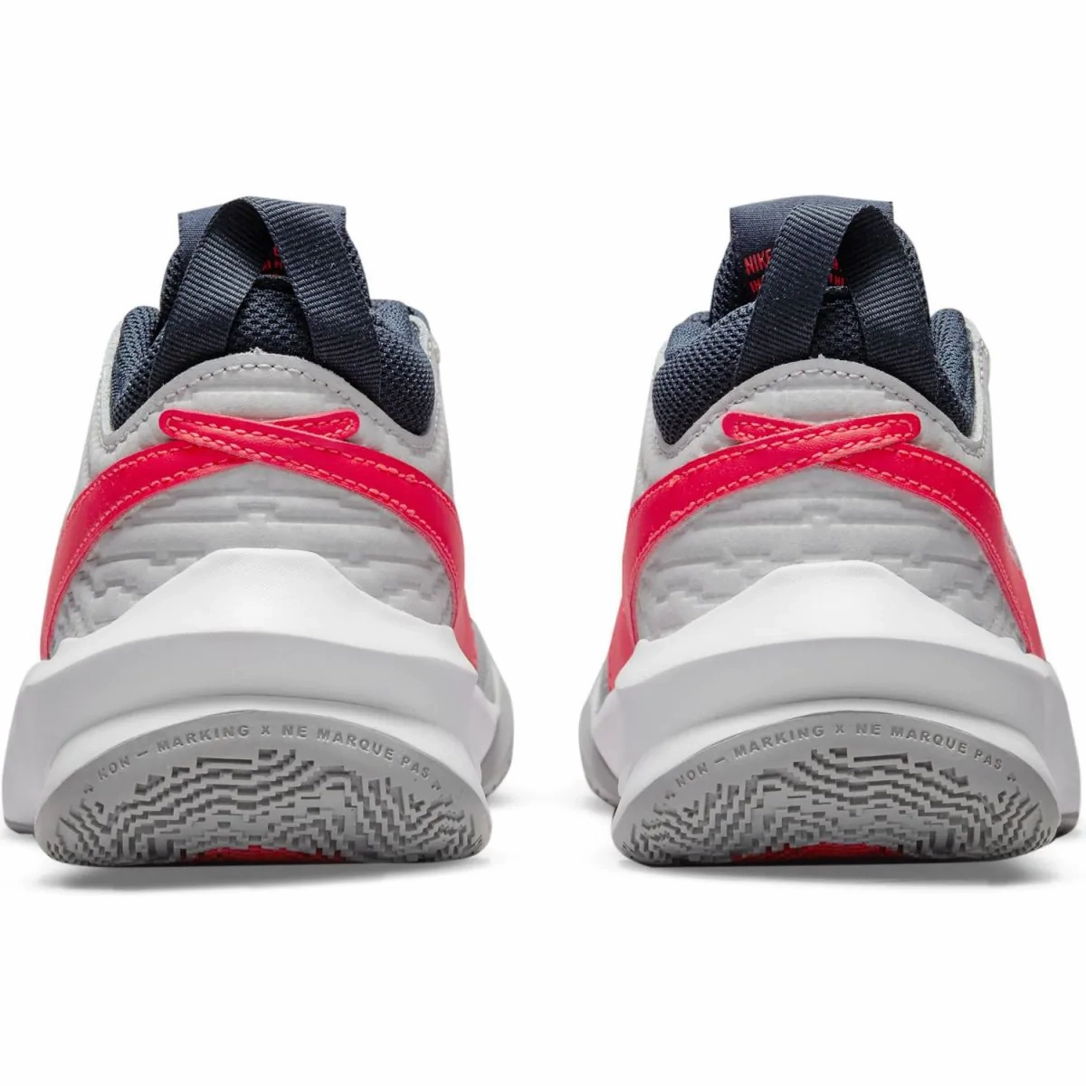 Nike Shoe Deals Nike Kid's Team Hustle D 10 Shoes - Grey / Red