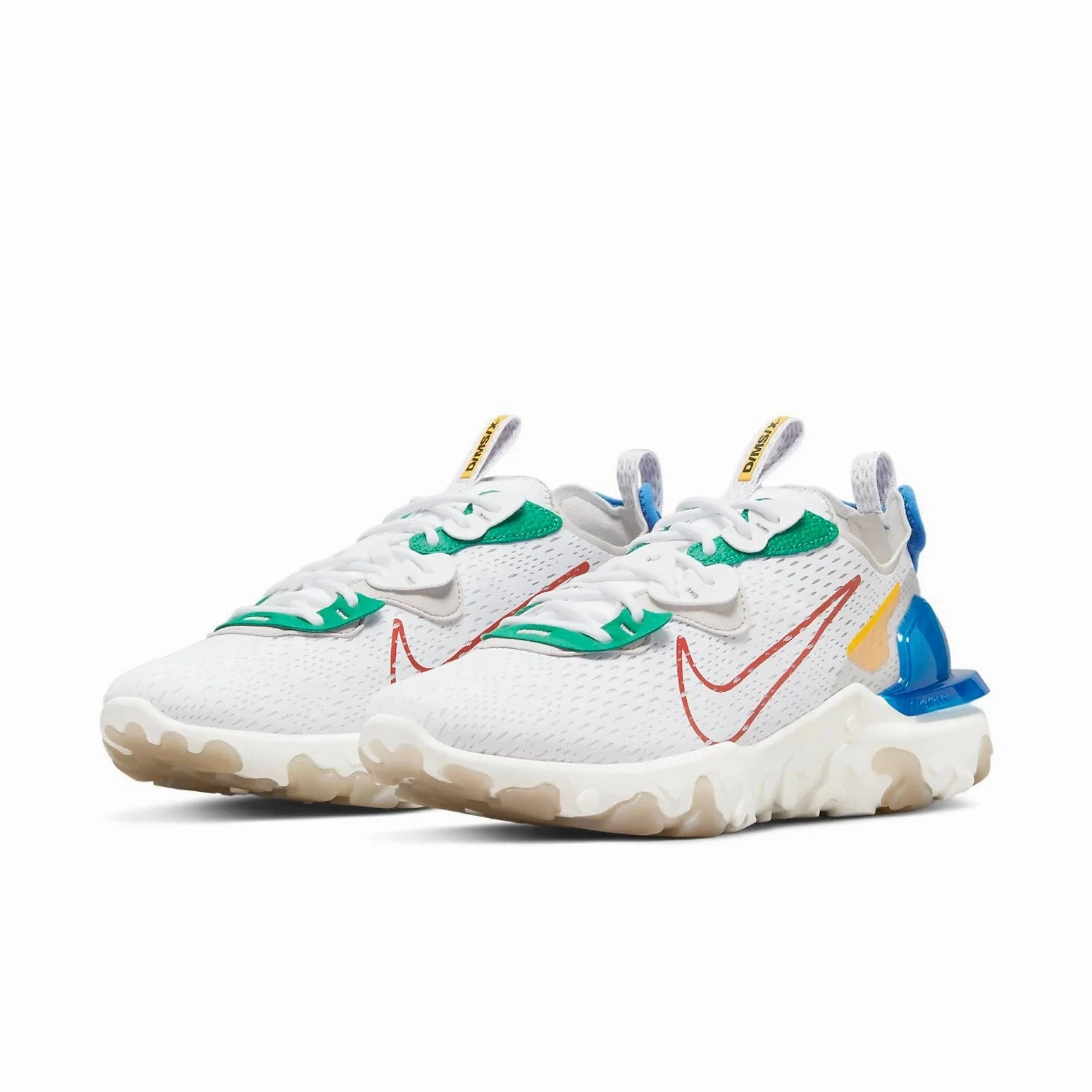 Nike Jordan Shoes Original Nike React Vision DV3500-100 Sneakers Men's US 7.5 White Low Top Running Shoes