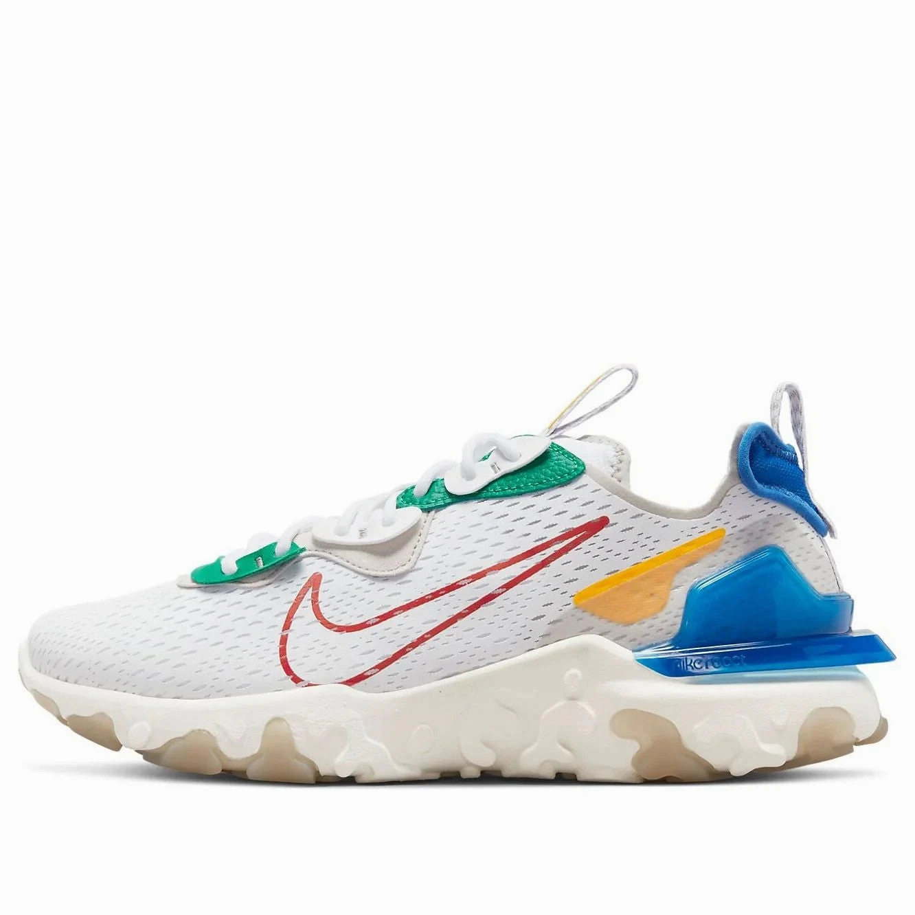Best Nike Casual Shoes Nike React Vision DV3500-100 Sneakers Men's US 7.5 White Low Top Running Shoes