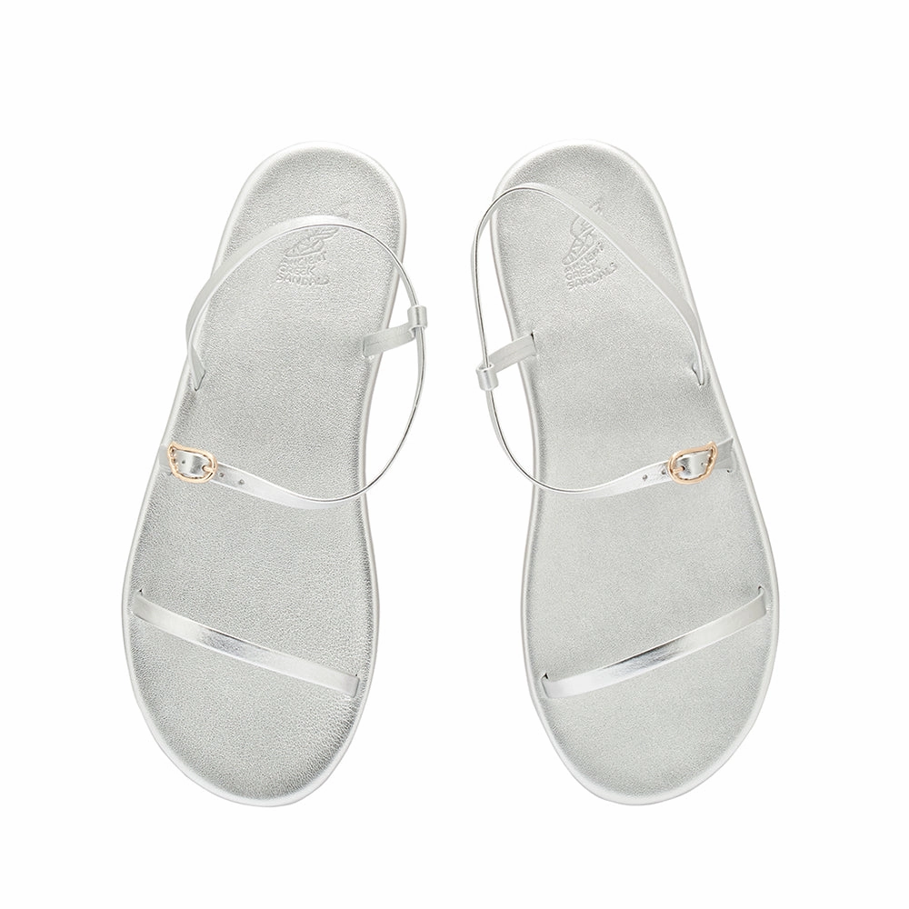 Metallic Wedge Sandals Niove Flip Flop All Silver