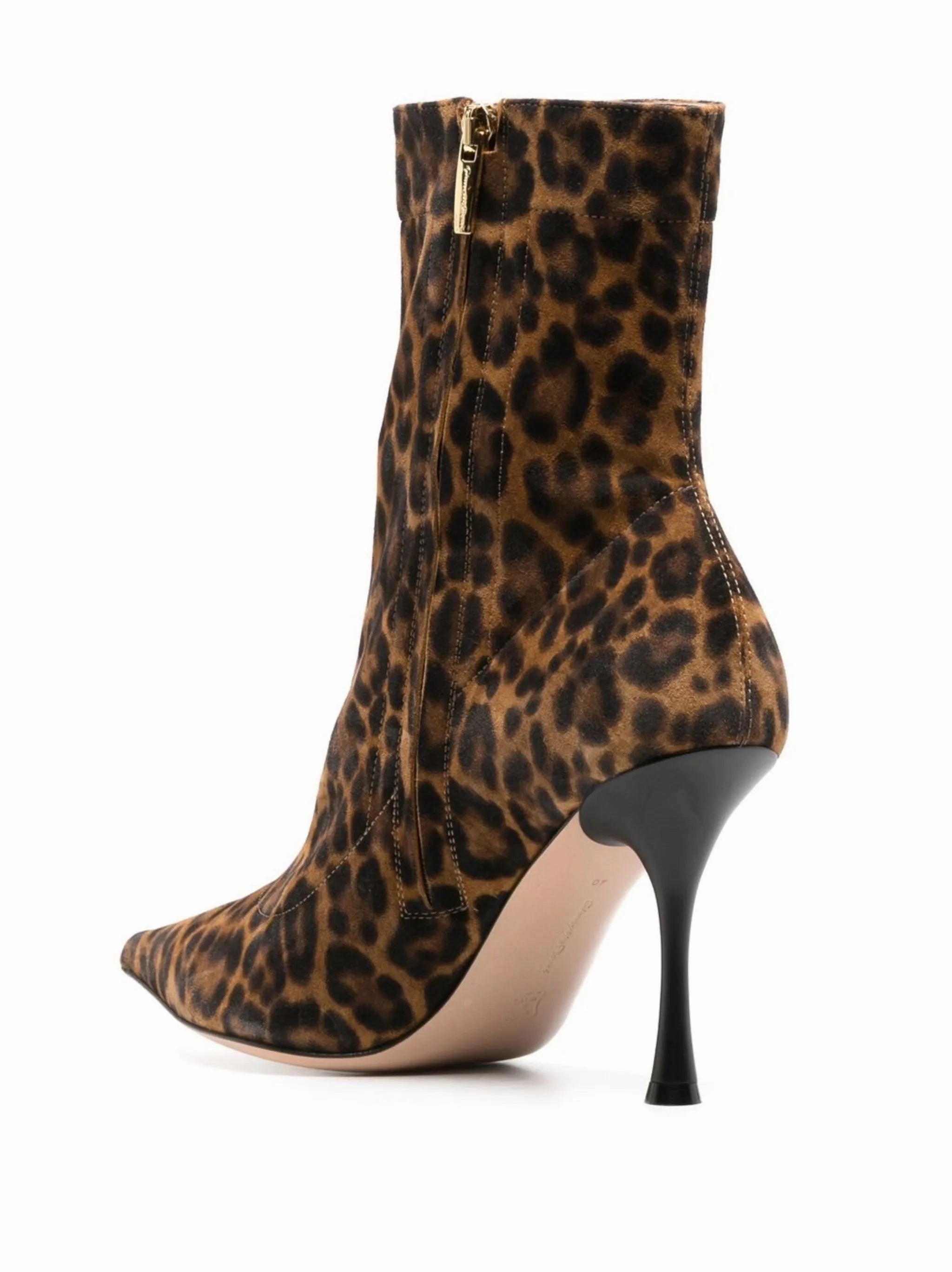 Boots Hiking Dunn 85mm leopard-print boots