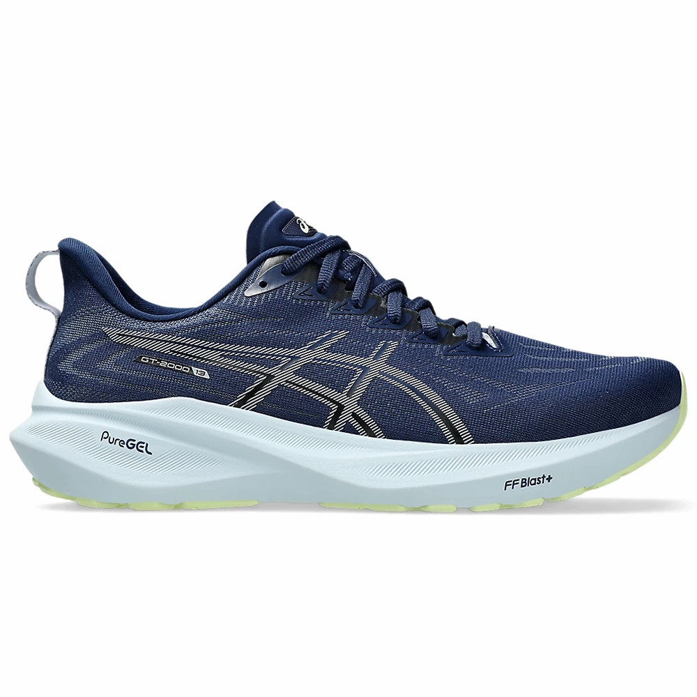 Asics Gel Kayano Trainer Shoes Men's Asics GT-2000 13, Blue Expanse/Grey Blue, 11 2E Wide