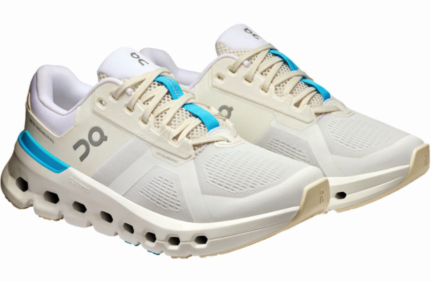 On Running Women's CloudRunner 2 Running - White/Horizon Underpronation Best Running Shoes