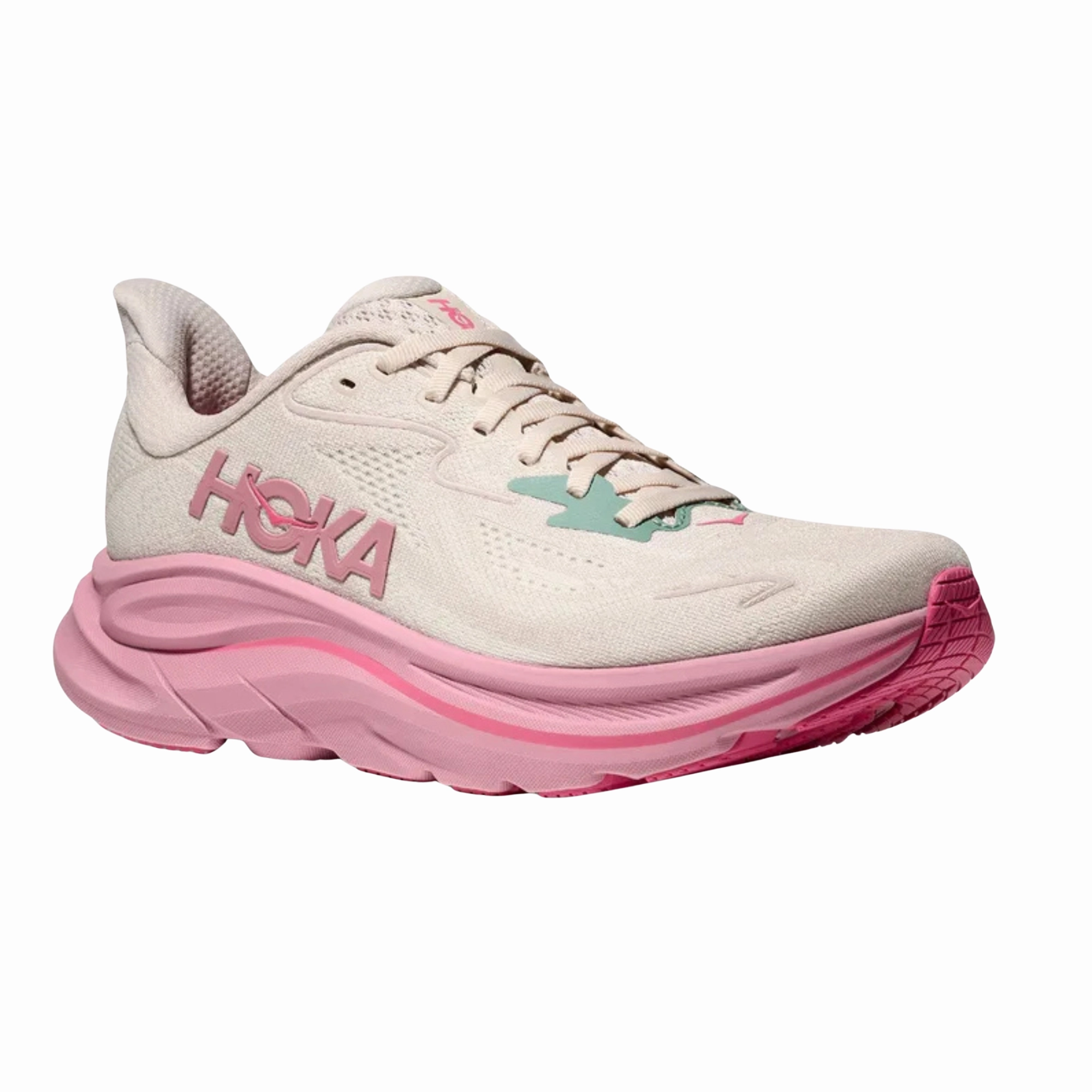 Women's - HOKA Clifton 10 - rose cream / dried rose Winter Garden
