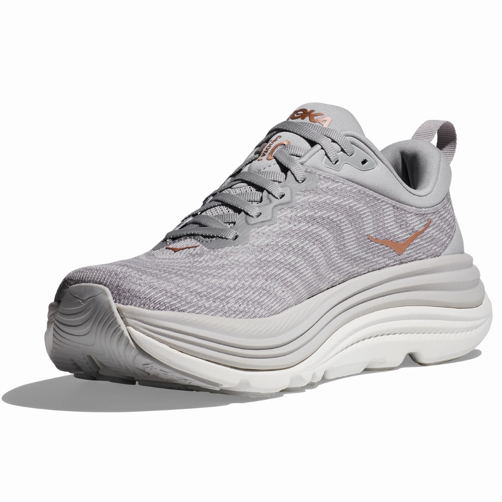 Shoes Revenue Hoka Gaviota 5 Harbor Mist/Rose Gold Running Shoe (Women's)