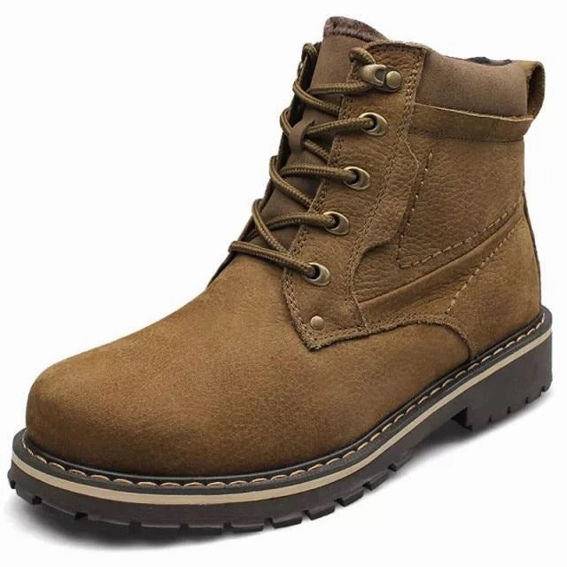 Leather Army Boots West Louis Full Grain Leather Winter Boots