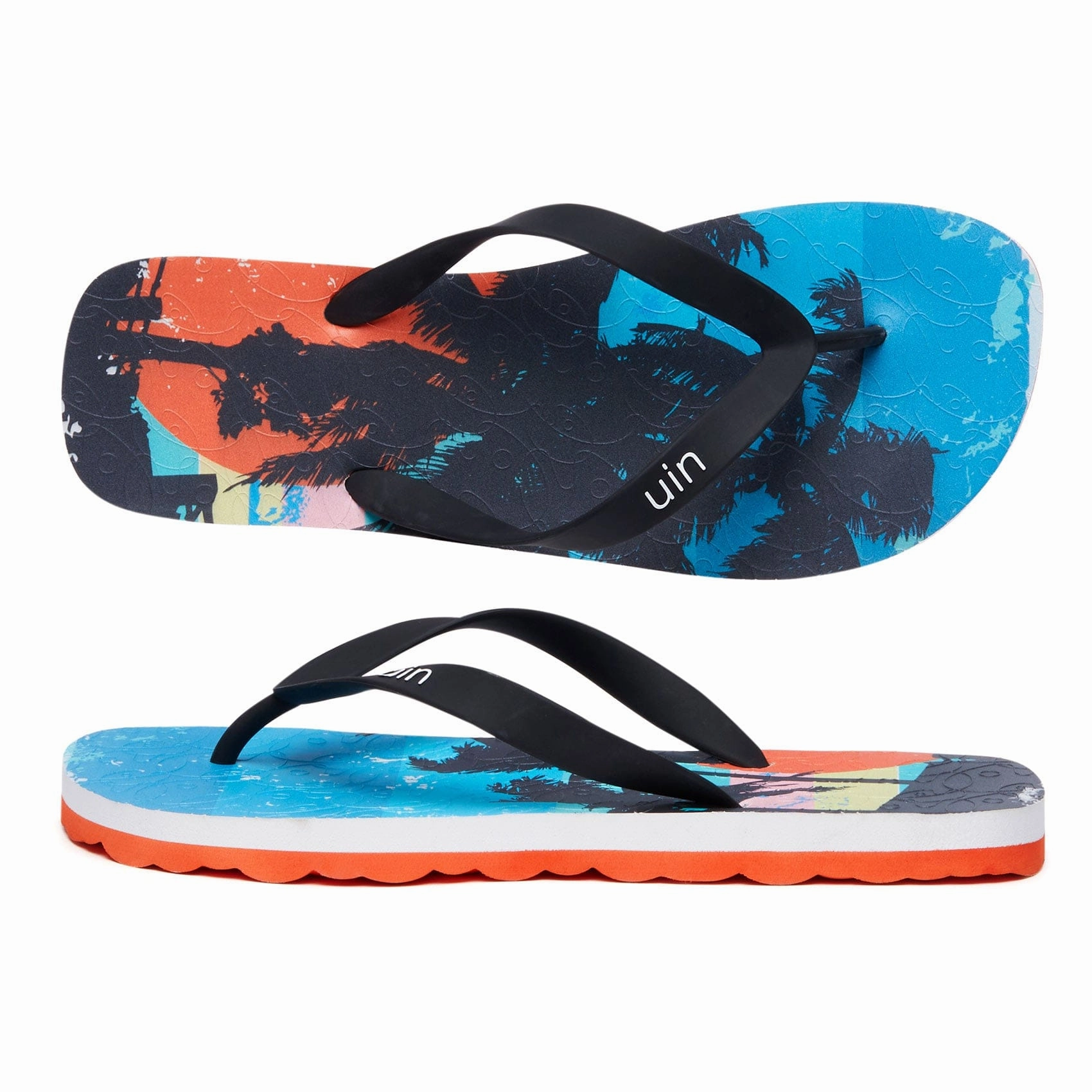 Walking Sandals Comfortable Palm in Sunset 2 Blanes Men