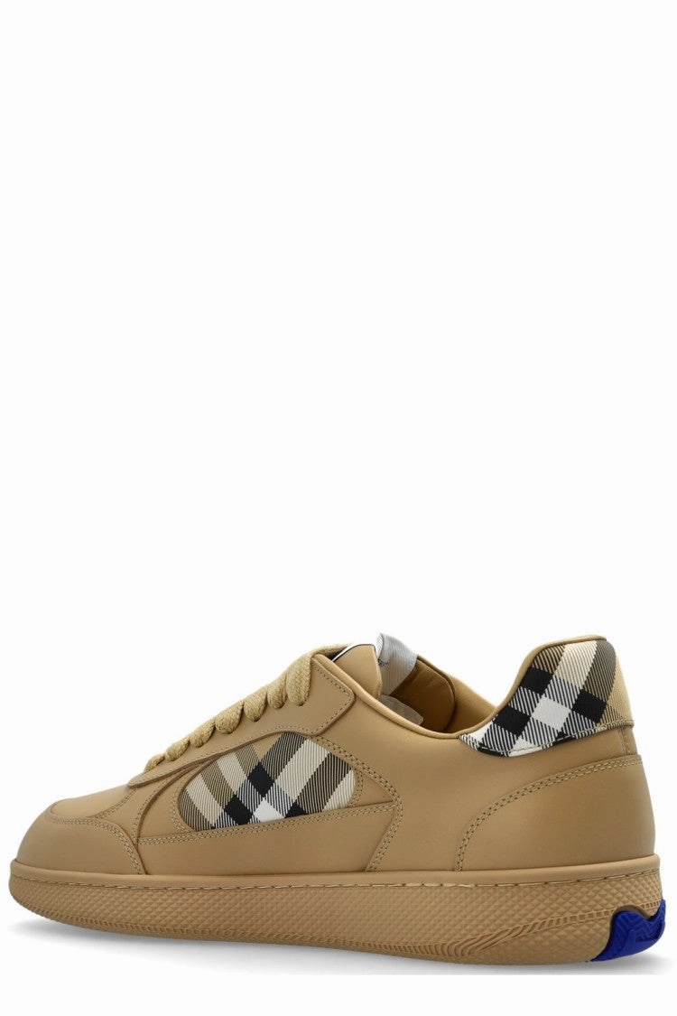 Buy Designer Sneakers Beige Low-Top Sneakers With Minimalist Design