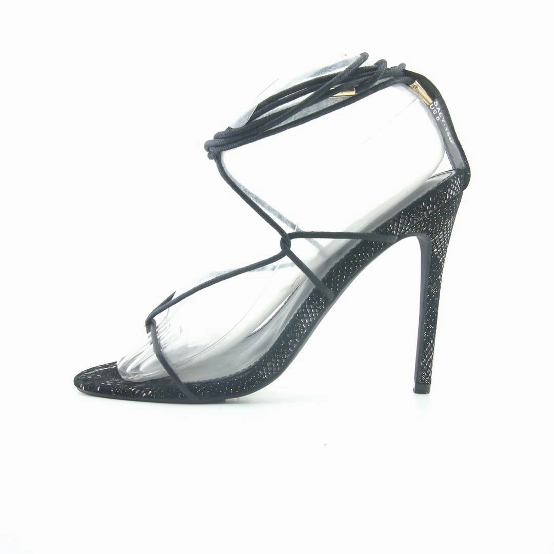 FASHION NOVA . High Heel Slides Shoes