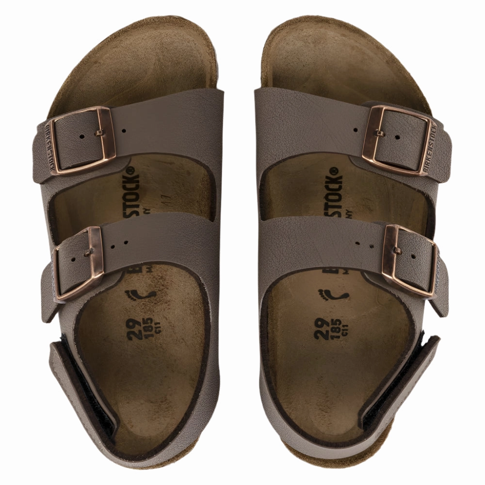 Kids' Milano Hook & Loop Mocha Sandals Travel Advisor Portal