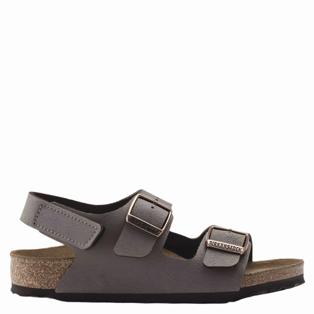 Kids' Milano Hook & Loop Mocha Sandals Lucia Spa
