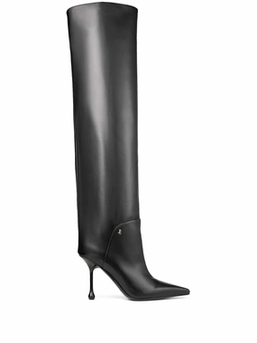 Snake Proof Boots Cycas 95mm knee-high leather boots