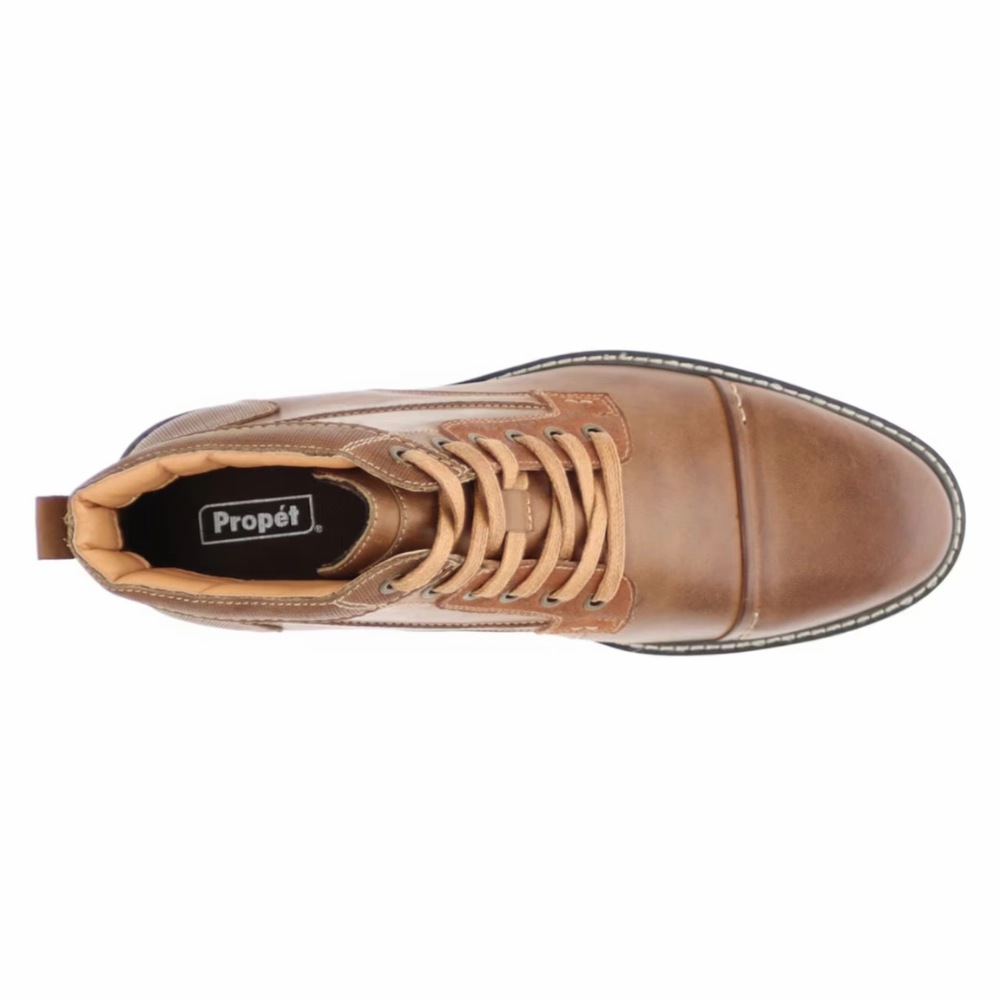 Fish Scale Boots Propet Ford Brown Leather Boot (Men's)