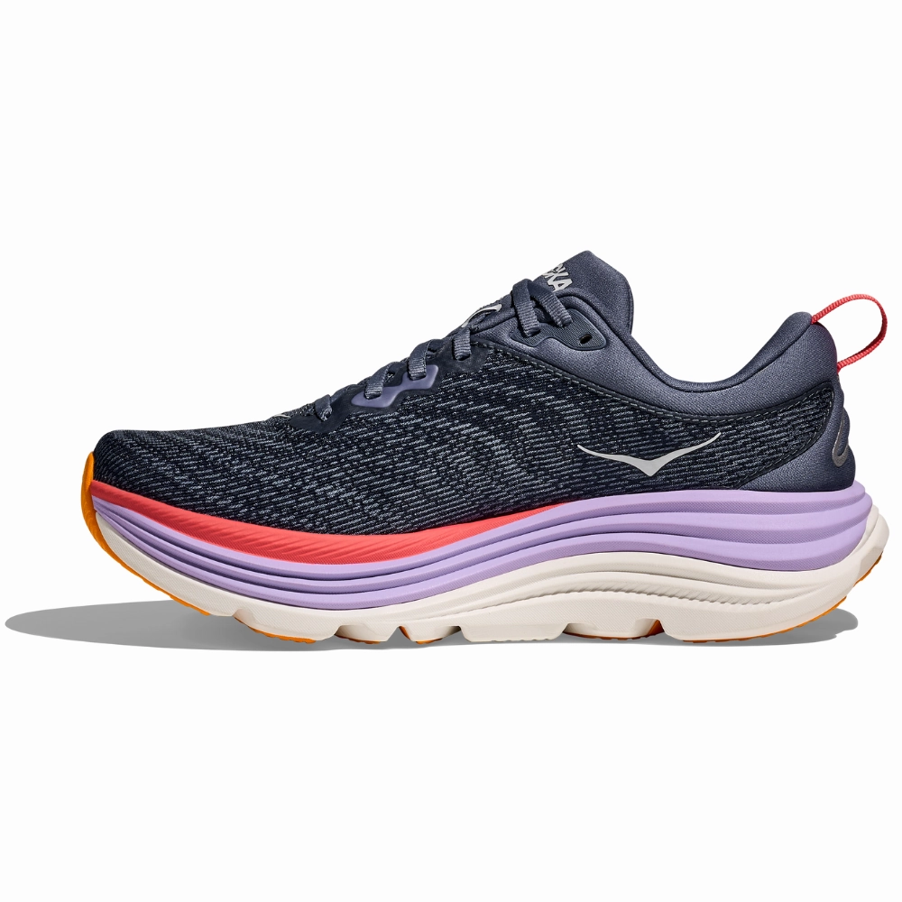 Review Hoka Gaviota 5 Anchor/Grapefruit Running Shoe (Women's)