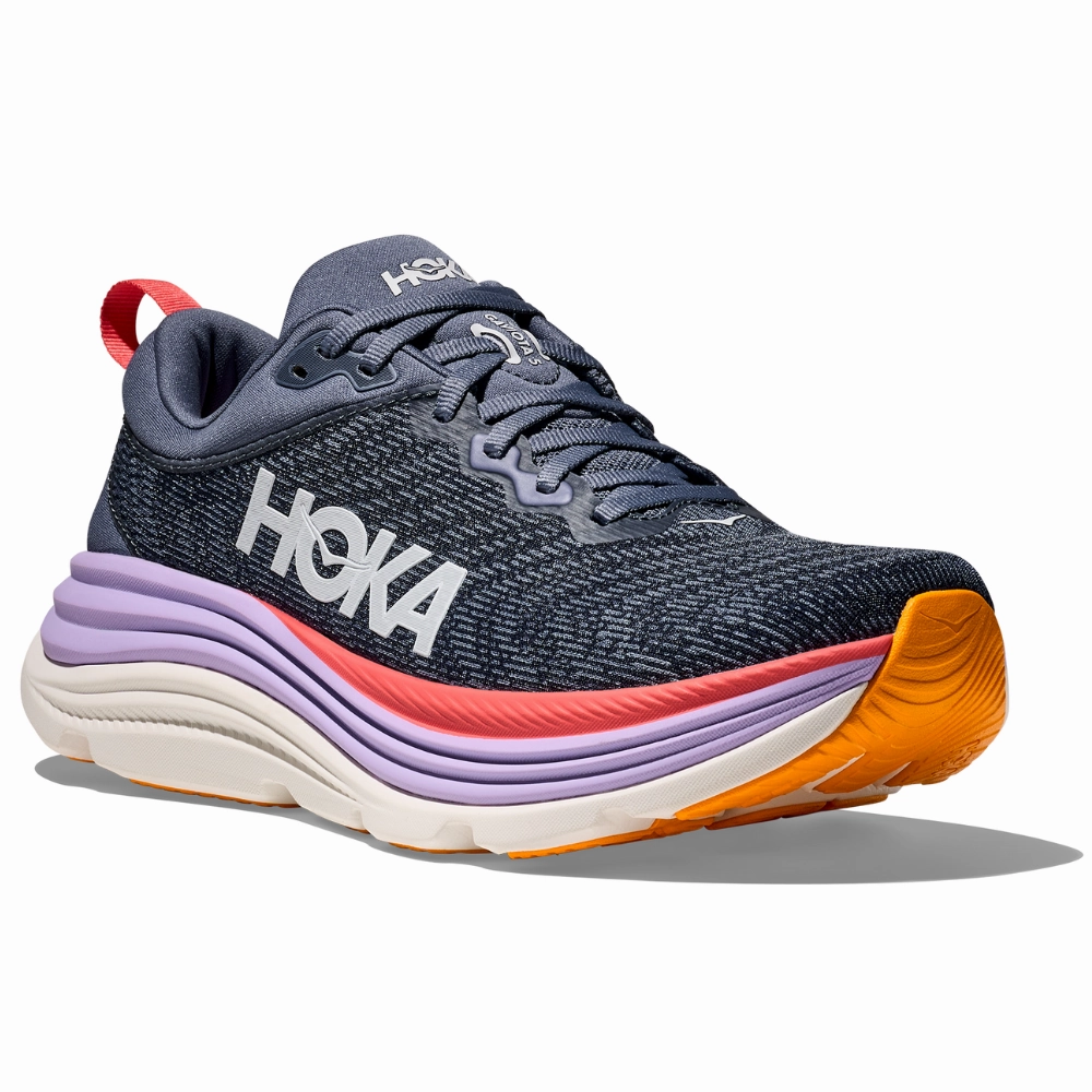 Hoka Gaviota 5 Anchor/Grapefruit Running Shoe (Women's) Coral