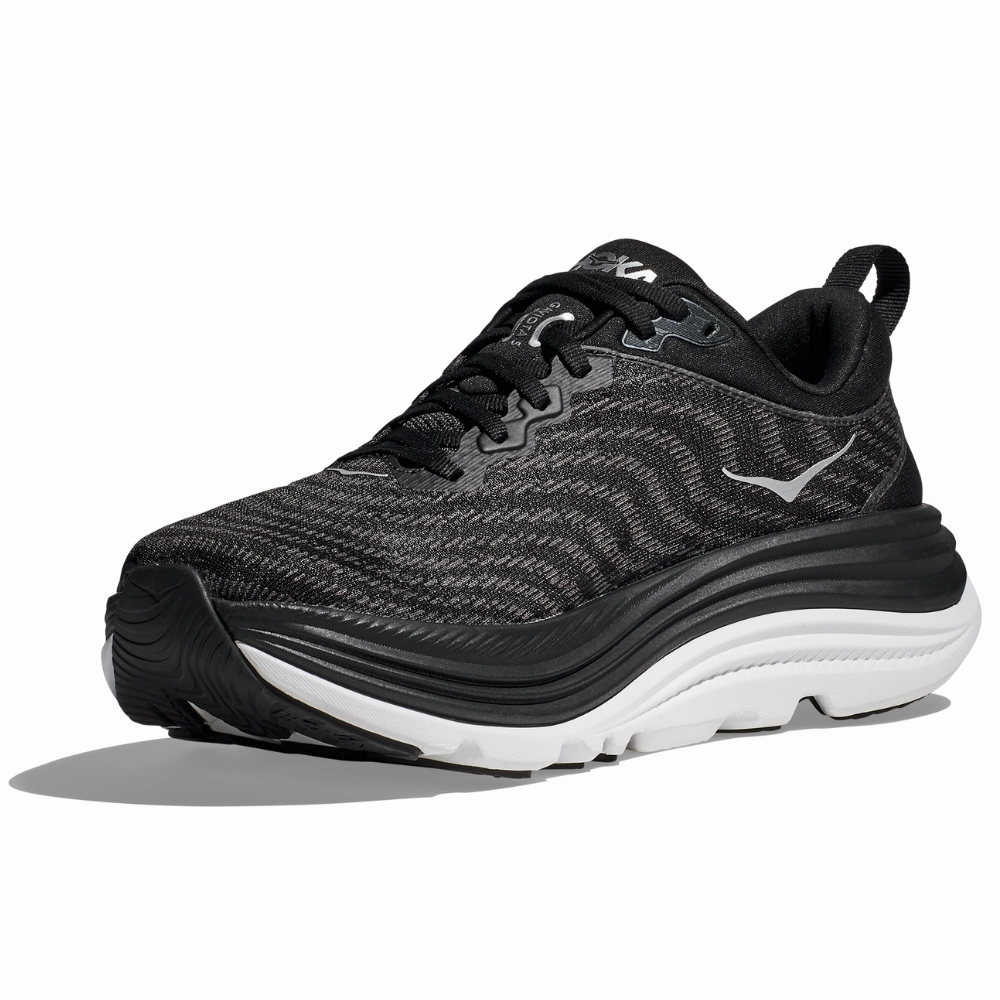 Hoka Gaviota 5 Black/White Running Shoe (Women's) Shoes Covent Garden