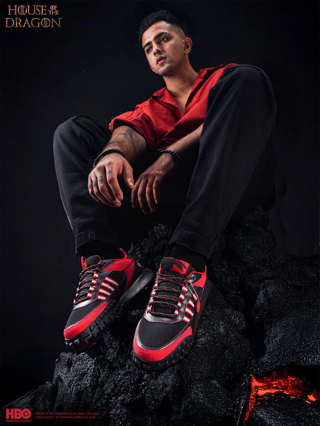 Busness Casual Work Shoes Bacca Bucci x House of the Dragon Sneakers