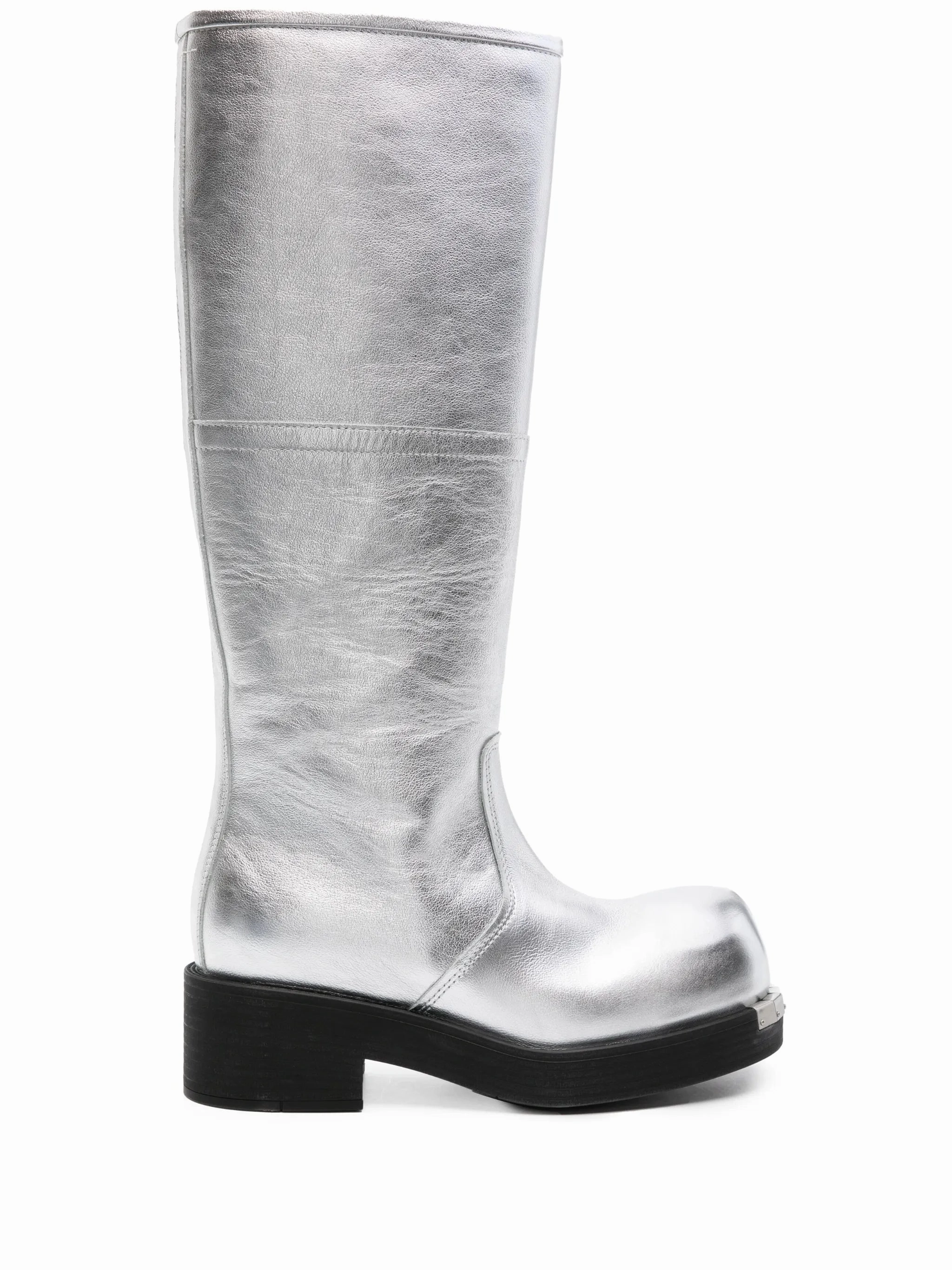Biker metallic-leather boots Strike Boots