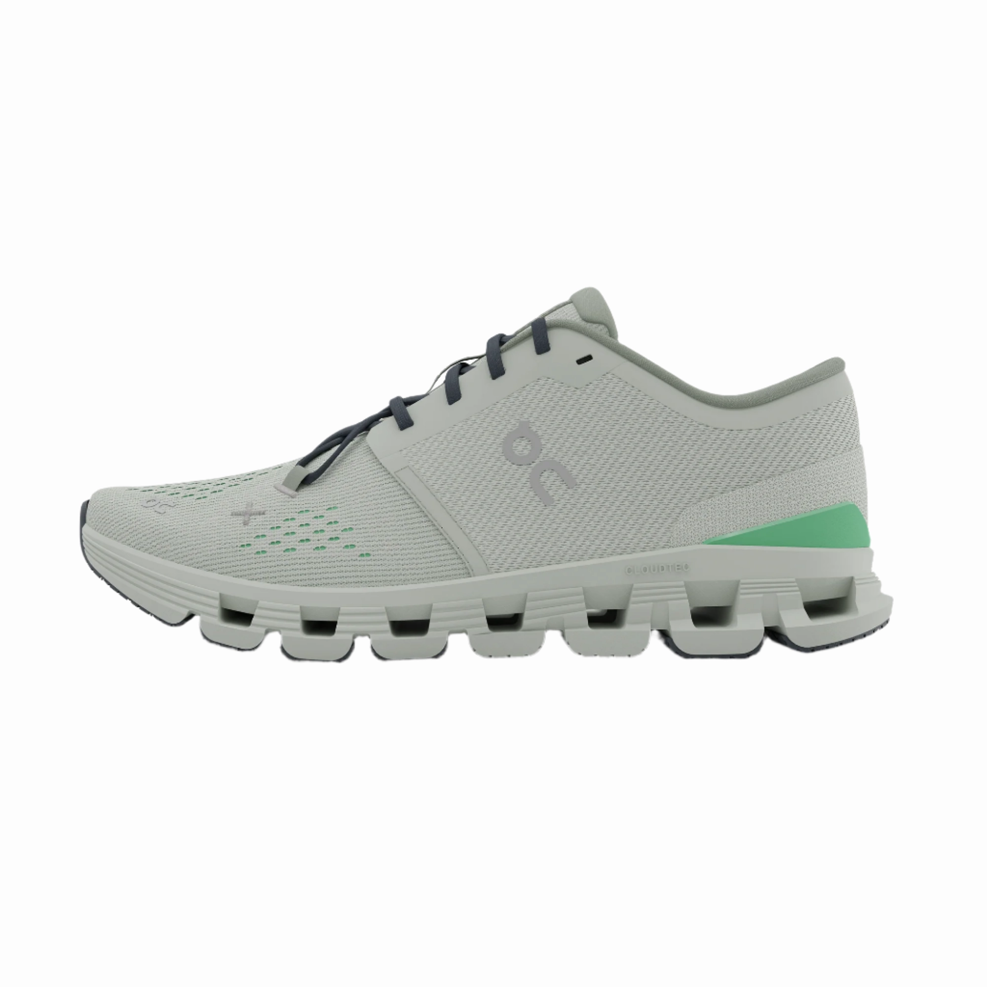 On Running Women Cloud X 4 Dynamic Workout Shoe - Aloe/Honeydew Zoom Run Shoes