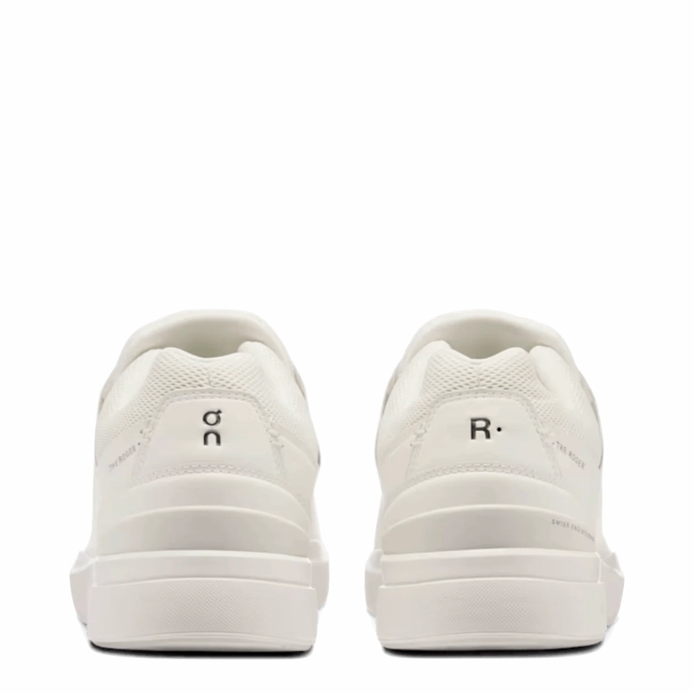 On Men's THE ROGER Advantage Sneaker in All White 5 Toe Sneakers