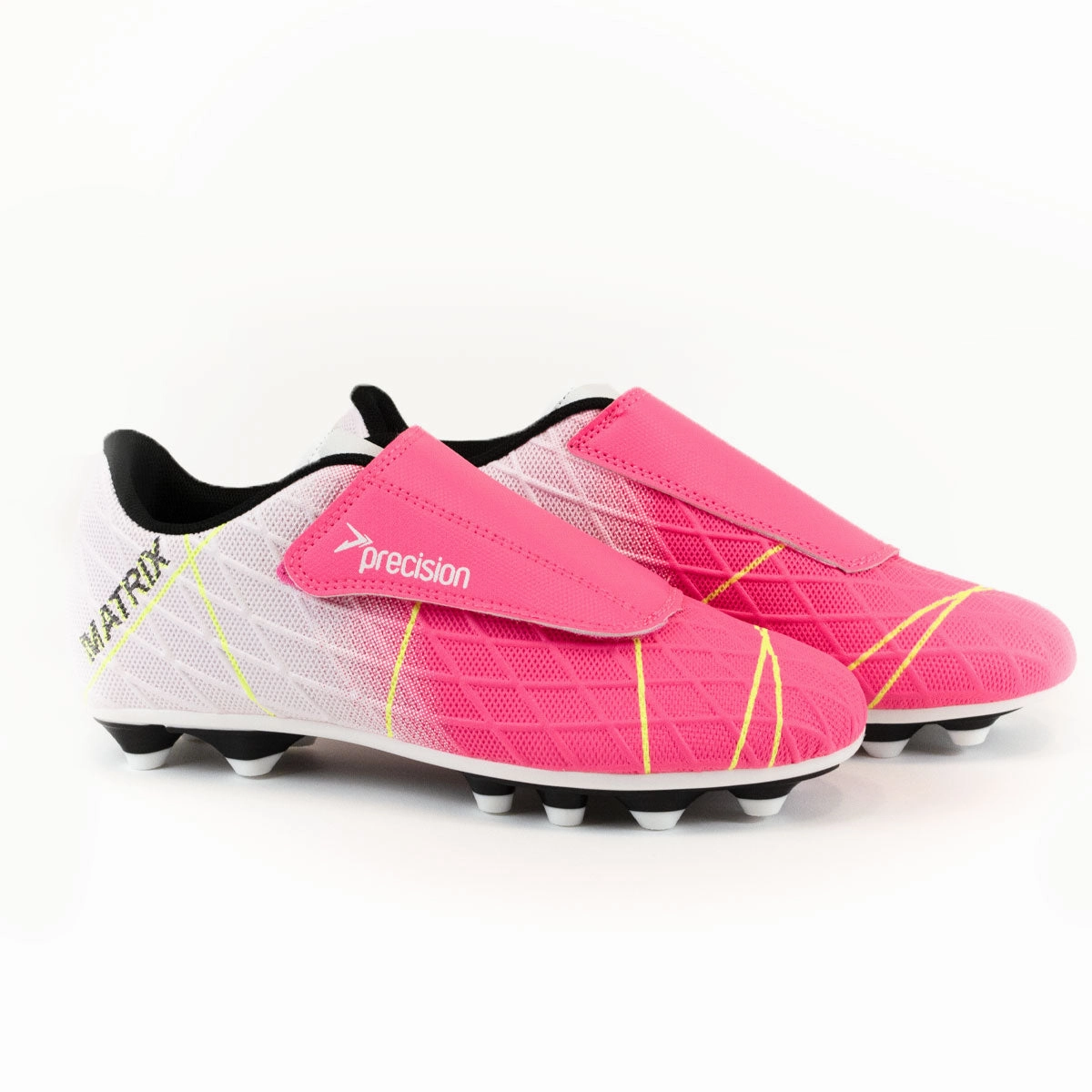 Soccer Boots Indoor Precision Matrix FG Football Boots - Youth - Pink/White