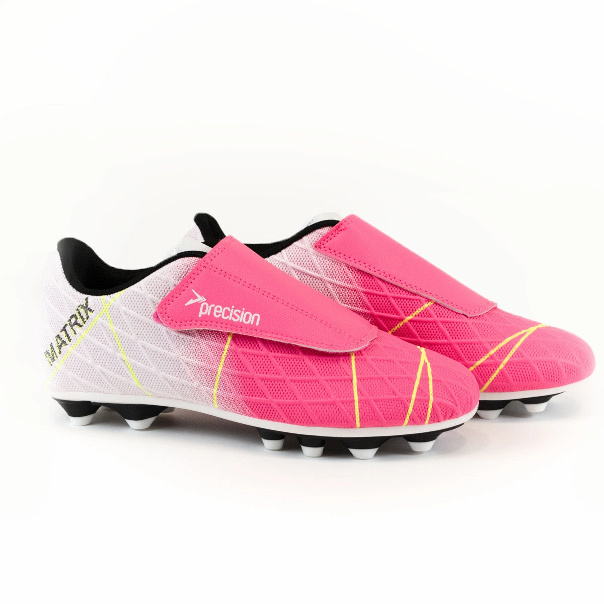 Ua Hiking Boots Precision Matrix FG Football Boots - Youth - Pink/White
