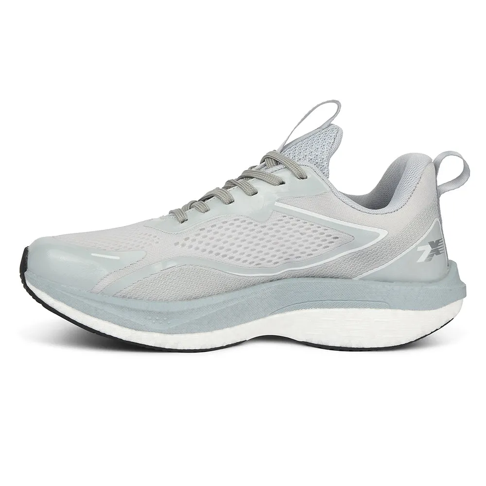 Running Shoes Or Barefoot Leap7x Light Grey Sports Lacing Running Shoes For Men XLM-06 By Liberty