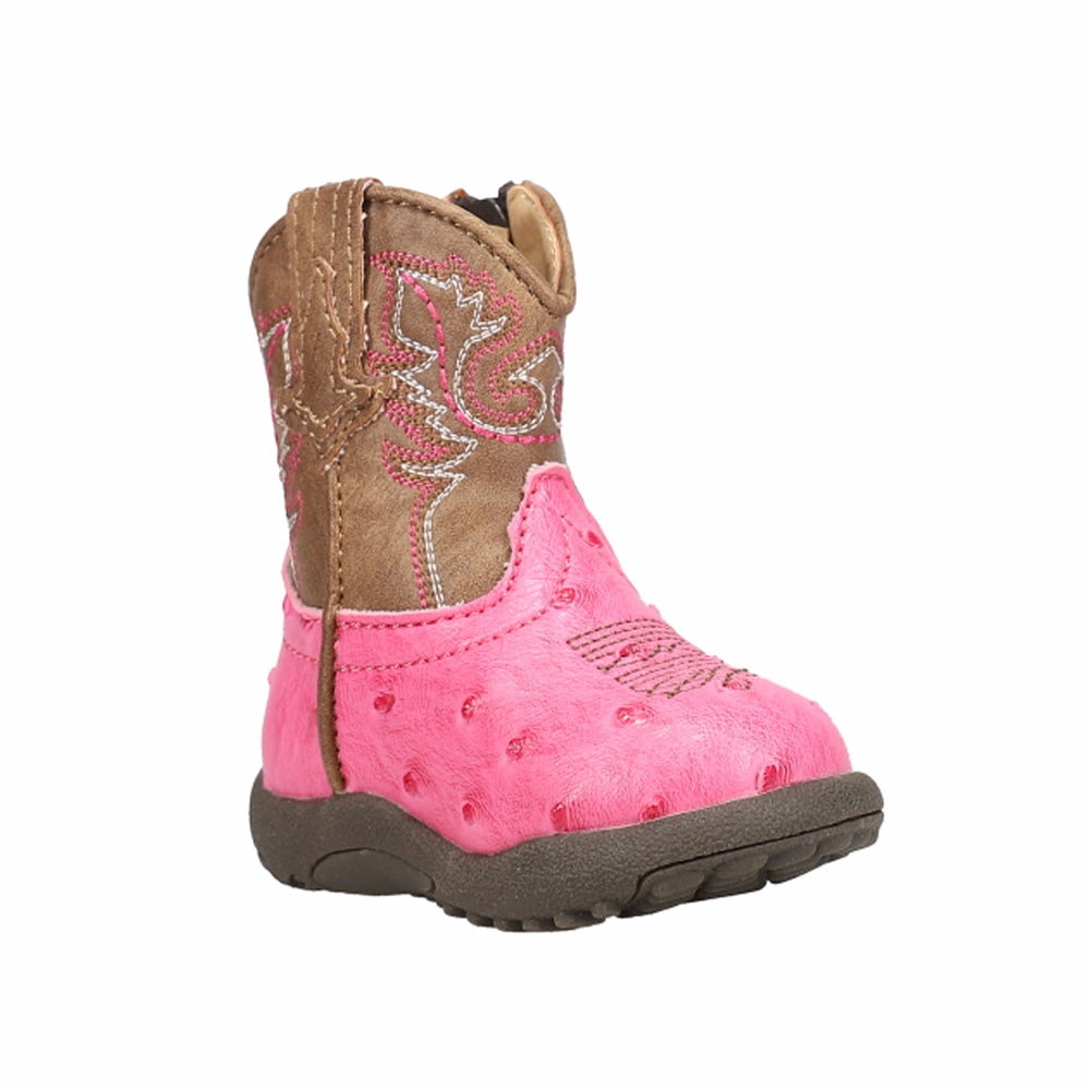 Cowbaby Annabelle Round Toe Cowboy Boots (Infant) Paw Boots