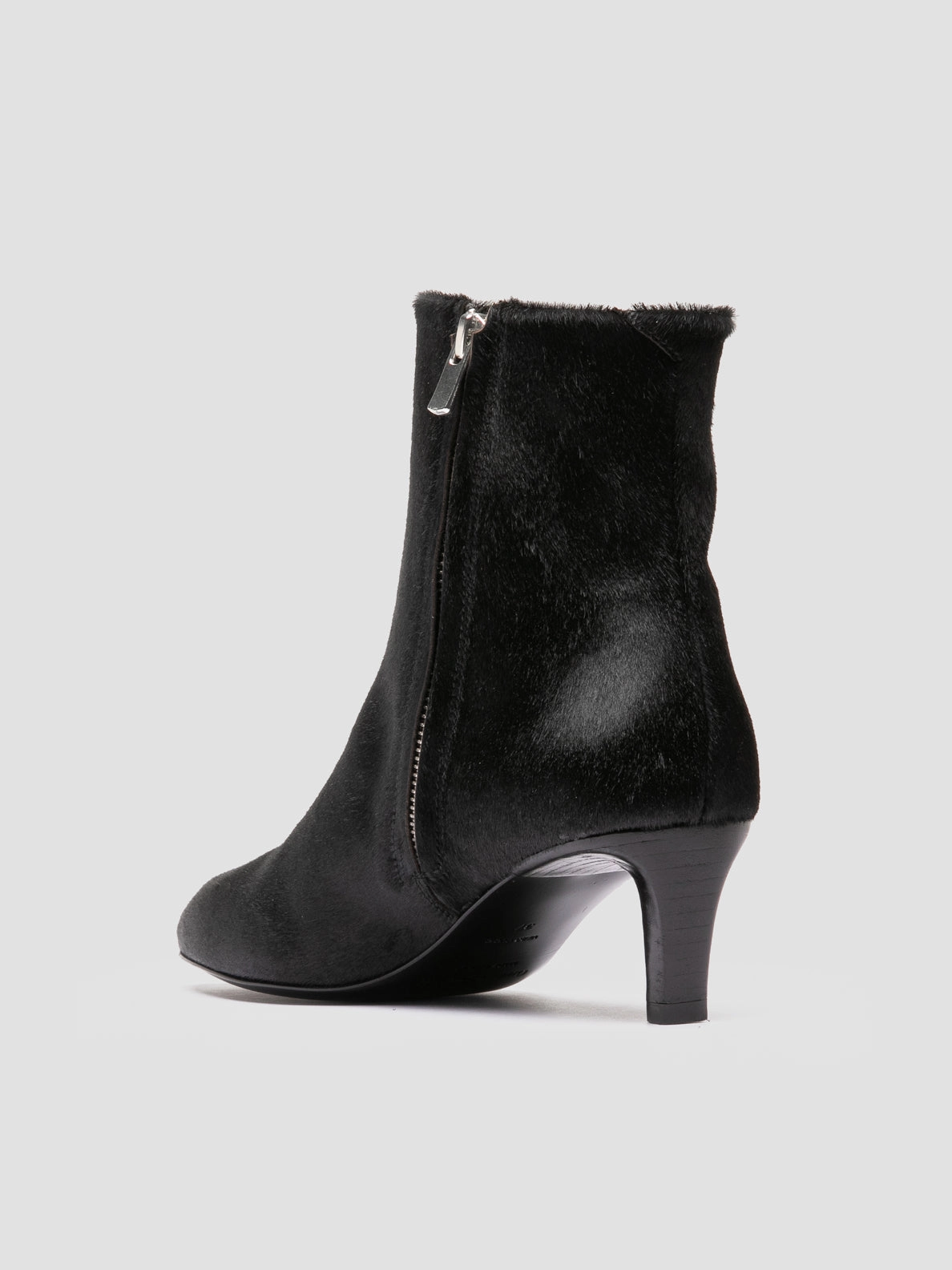 Cowtown Boots Near Me SUZY 008 - Black Leather Zipped Boots