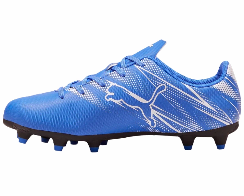 Astm F2413 Boots Puma Attacanto Firm Ground Junior Football Boots Bluemazing Puma White (Blue White)