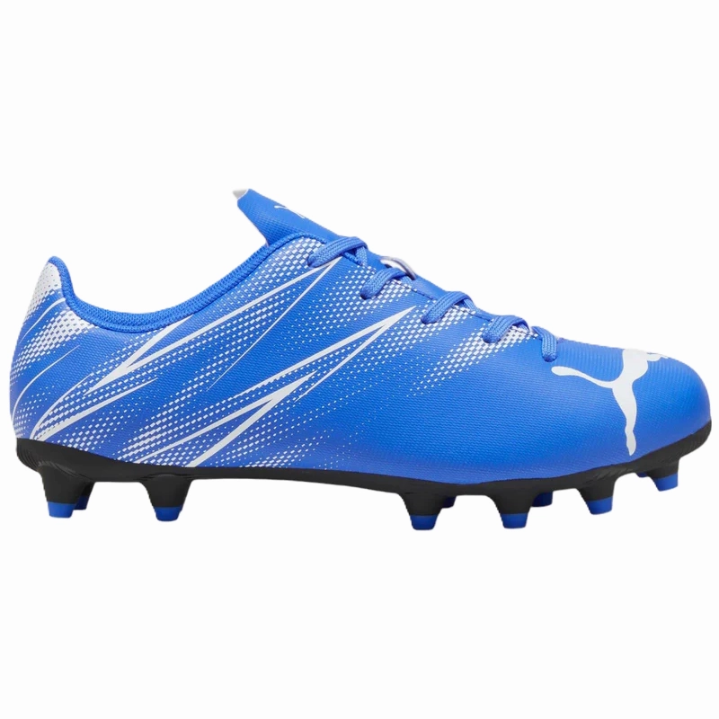 Temu Boots Puma Attacanto Firm Ground Junior Football Boots Bluemazing Puma White (Blue White)