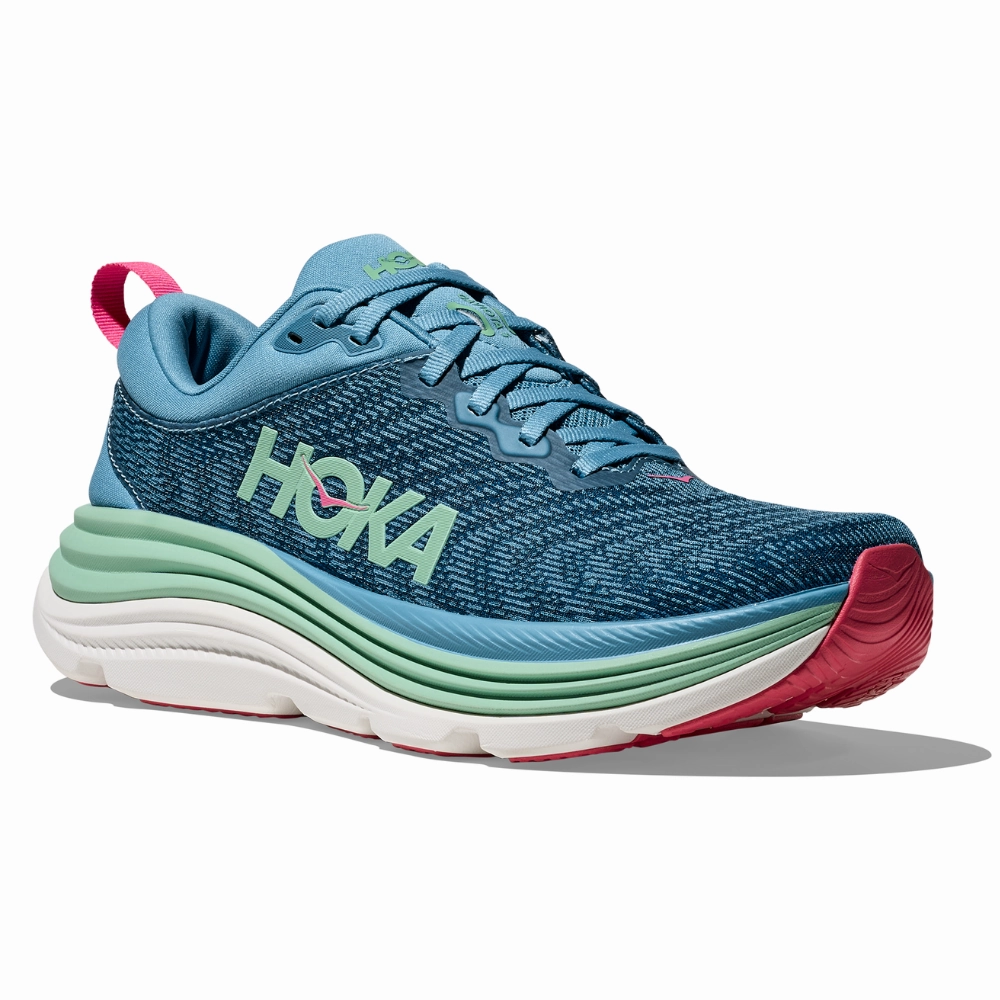 Hoka Gaviota 5 Alpine Blue/Jadeite Running Shoe (Women's) Better Than Shoes