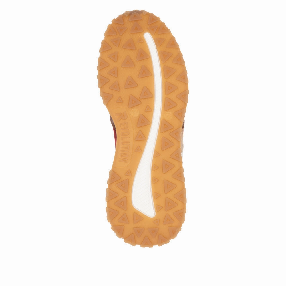 Good Sneakers For Diabetics W0607-35 Lace Up Brown/Burgundy Multi