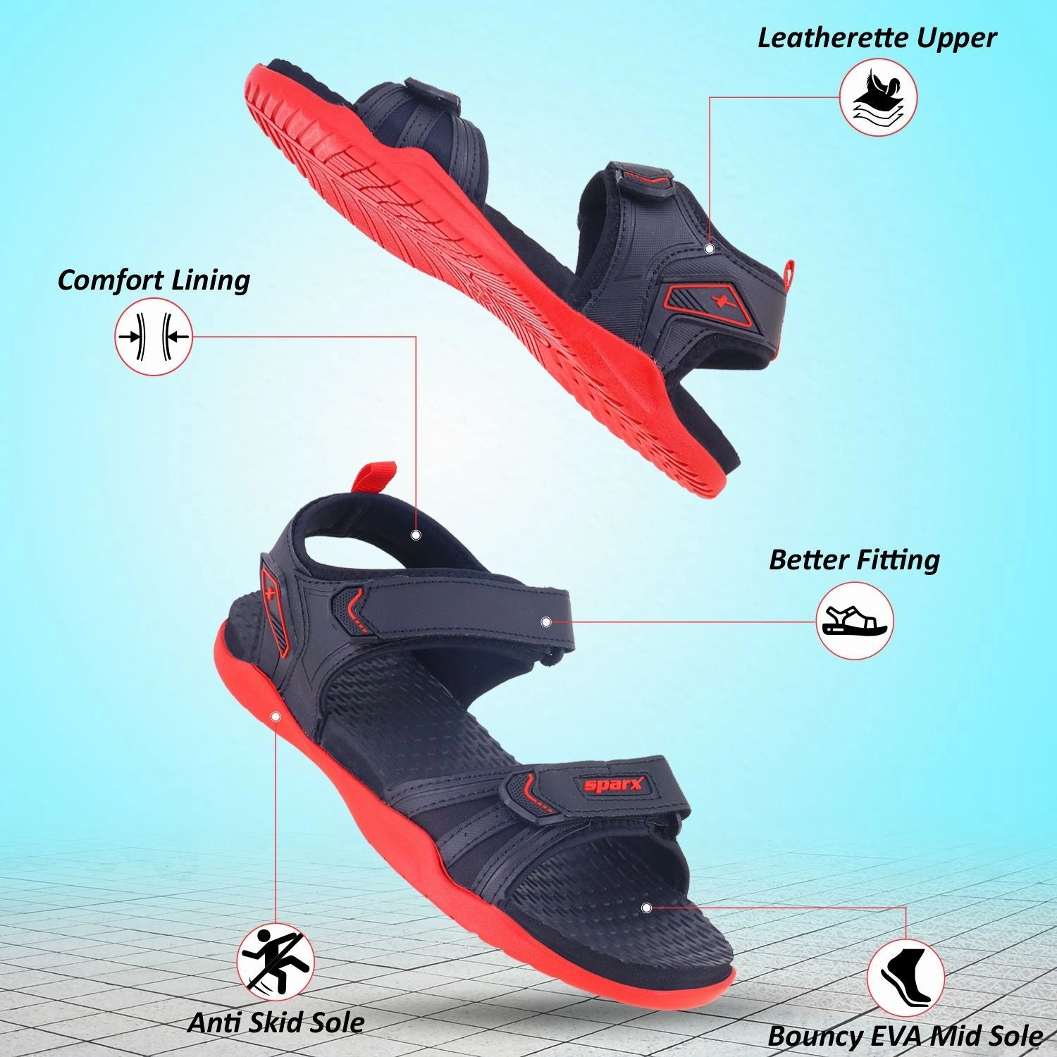 Sandals for Men SS 131 Cushioned Sandals