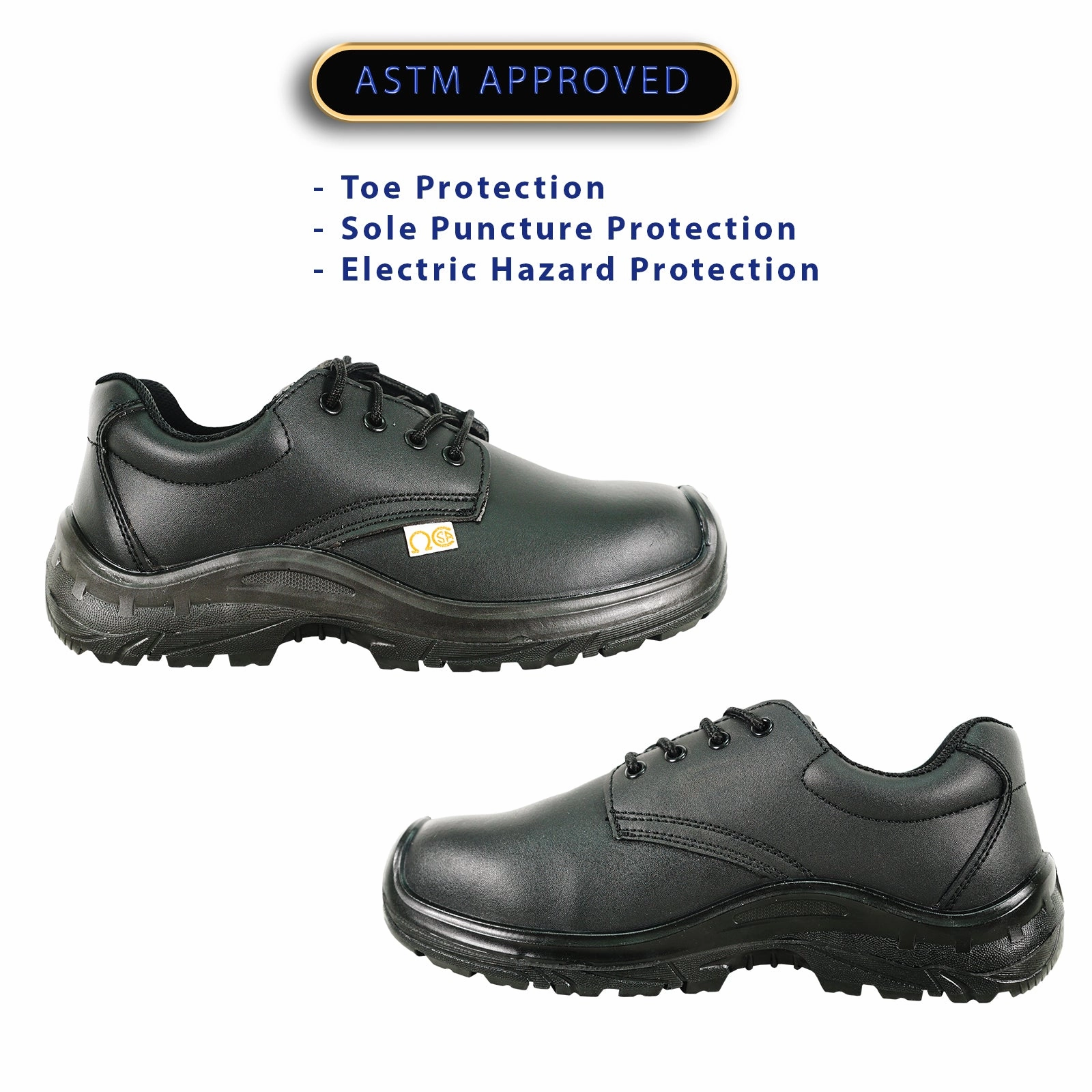 Crispi Boots VANGELO Men Work Safety Shoe HELMUT-3 CSA Certified Steel Toe Protection Black