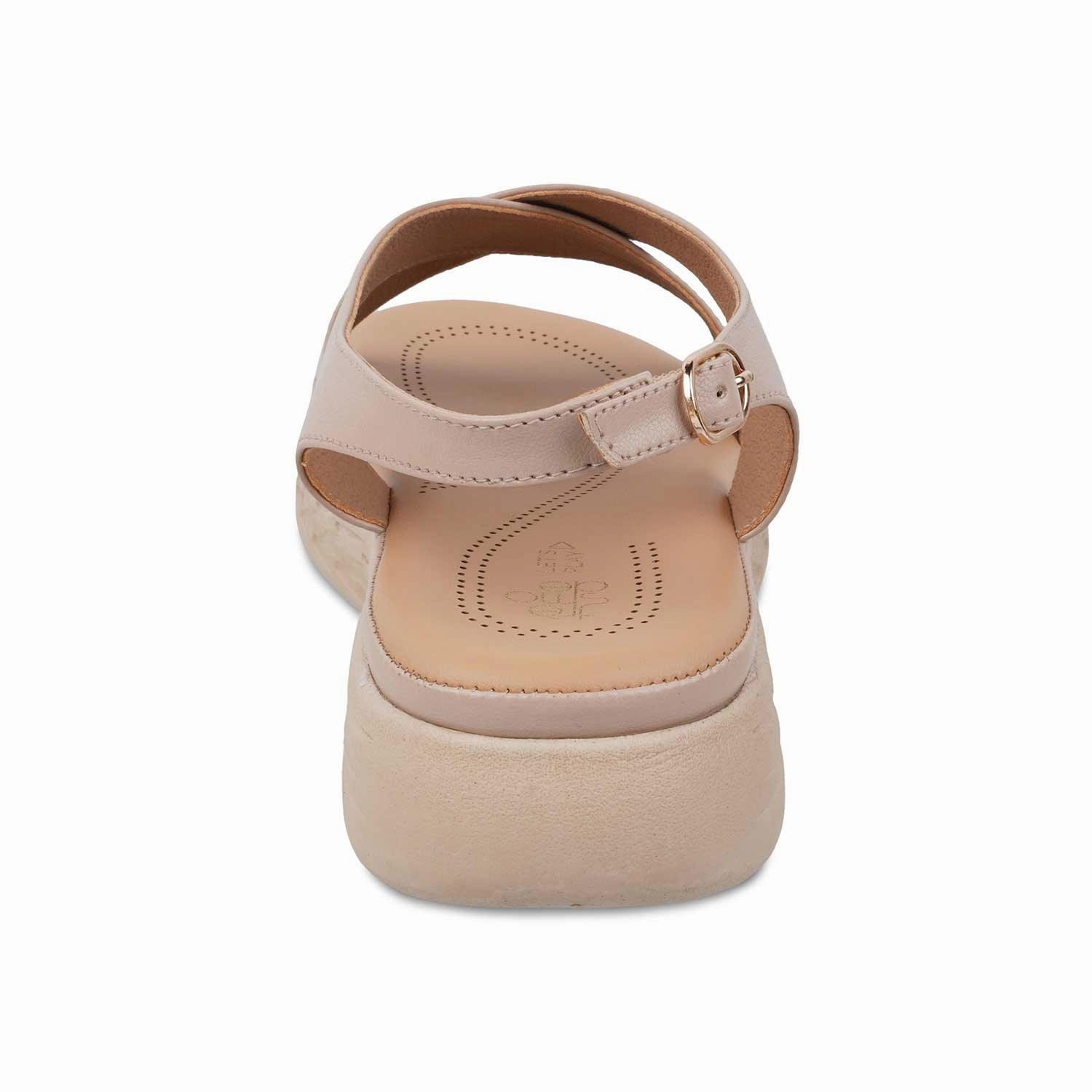 Comfortable Dress Sandals The Havit Beige Women's Casual Wedge Sandals Tresmode