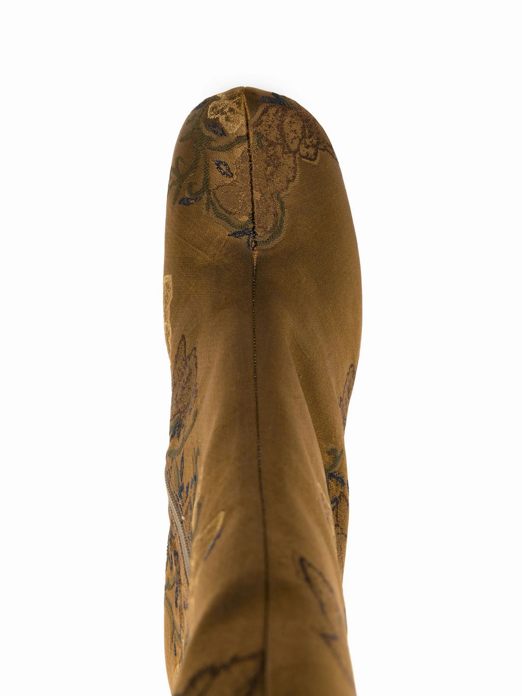 Lace Combat Boots embroidered jacquard 95mm platform boots