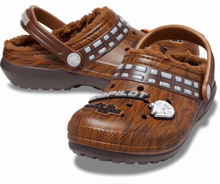 Crocs Toddler Star Wars Chewbacca Classic Lined Clog - Espresso Accupressure Slippers