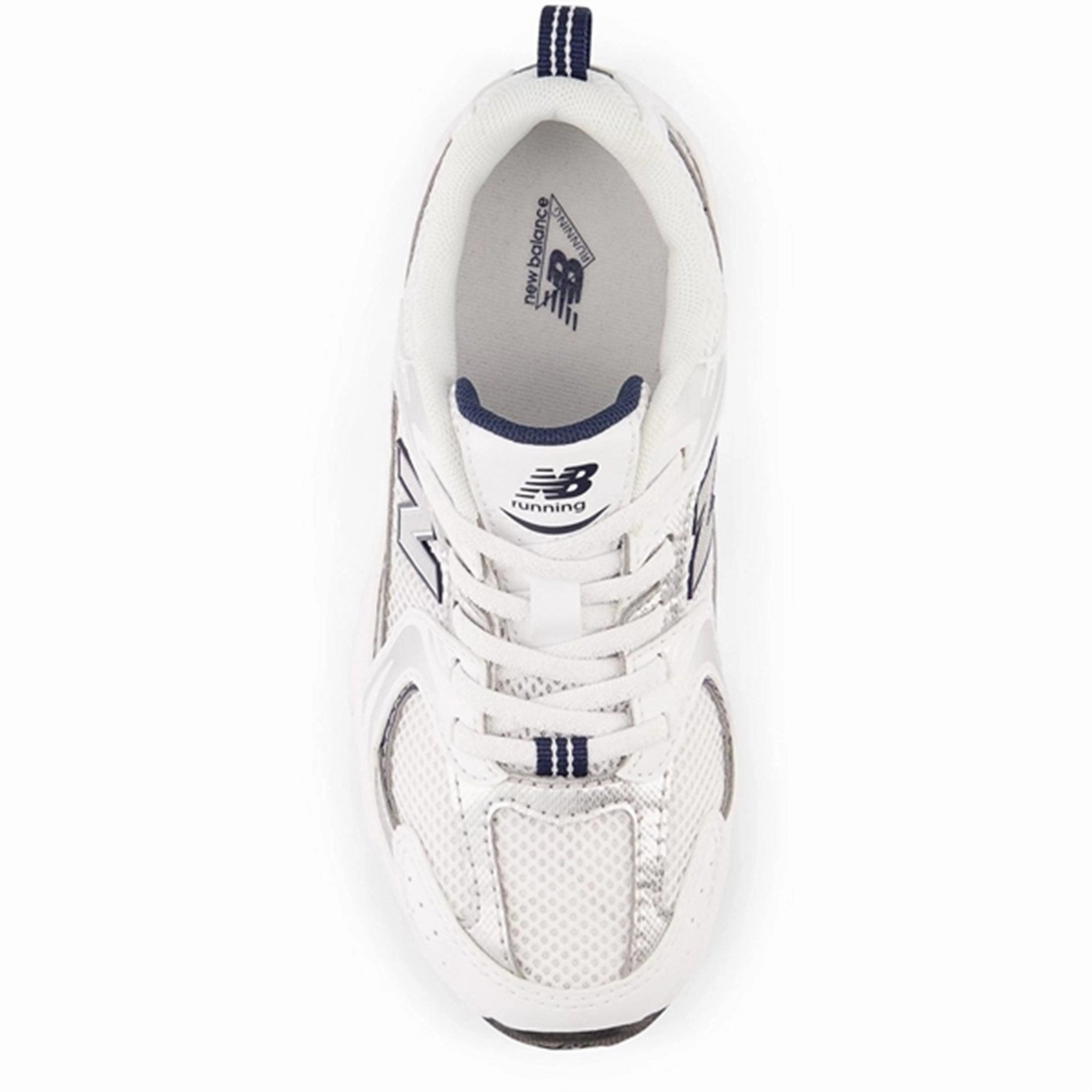 New Balance 530 Kids Bungee Lace Sneakers White 80s Sneakers