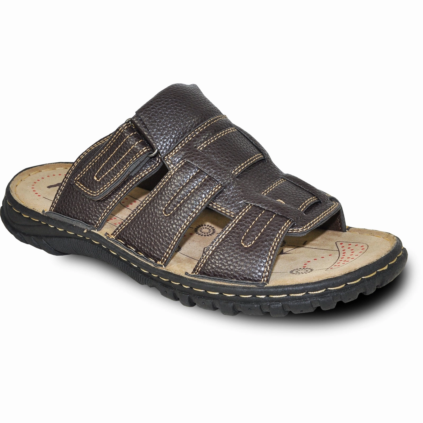 KOZI Men Sandal LOCUS-82 Brown Daisy Sandals