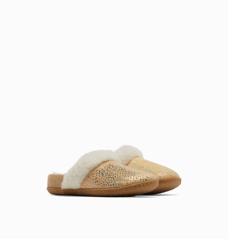 Ballet Flat Slippers Sorel Youth Nakiska Slide II - Ceramic/Gum