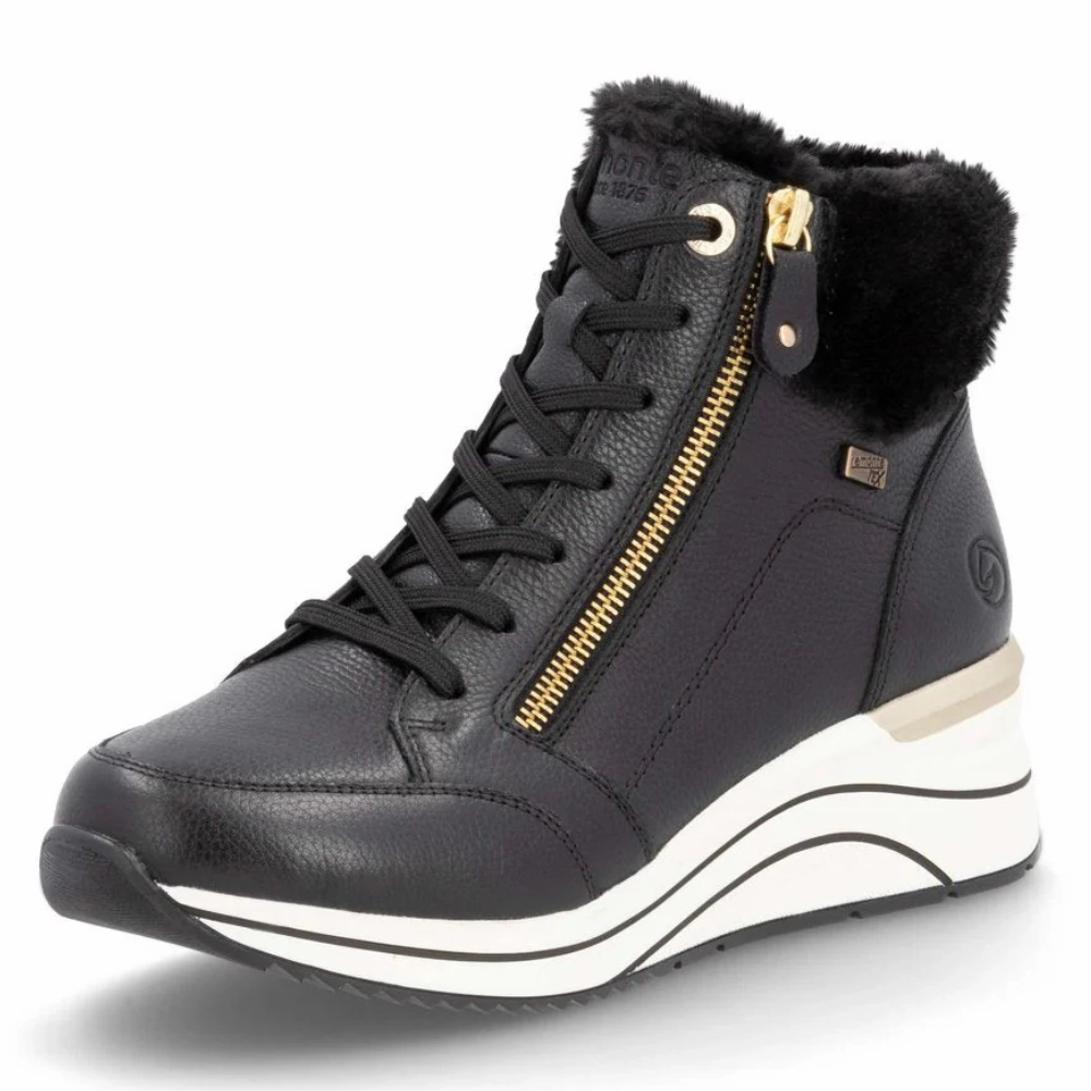 Ga Boots Remonte D0T77 Eleni Black Boot (Women's)