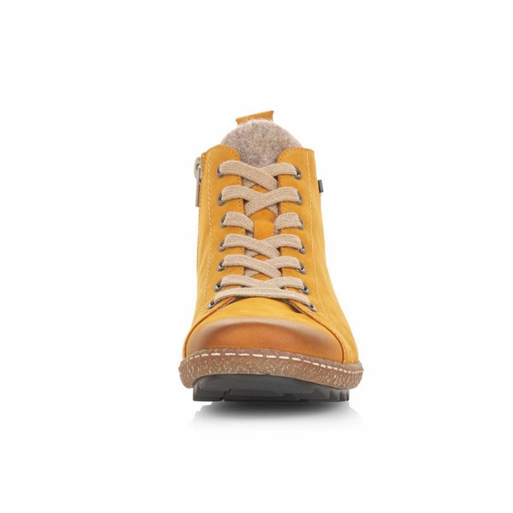 Kork Ease Boots Remonte Liv 89 Yellow Leather Boot (Women's)