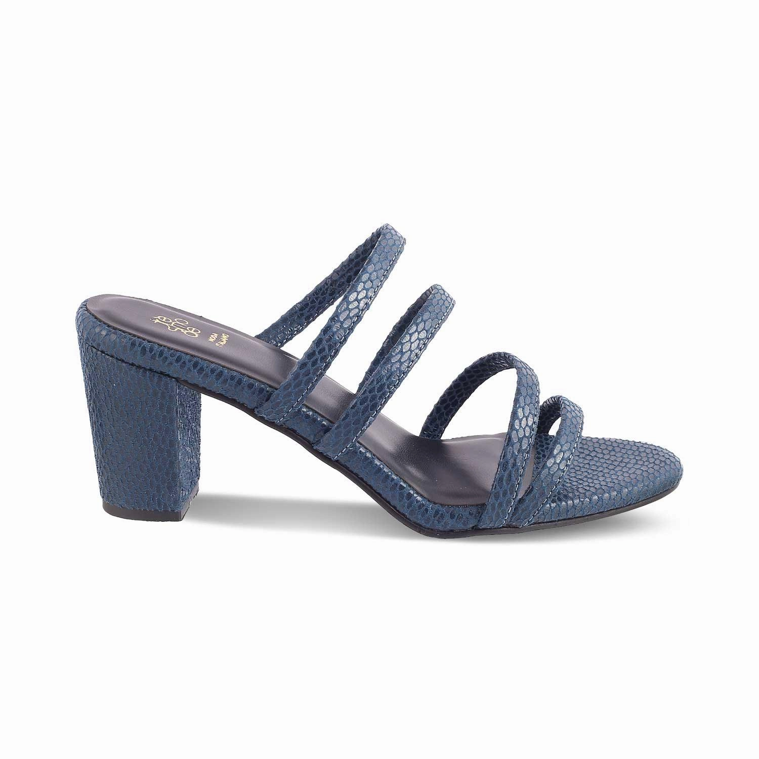 The Imulate Blue Women's Dress Block Heel Sandals Tresmode Xero Sandals