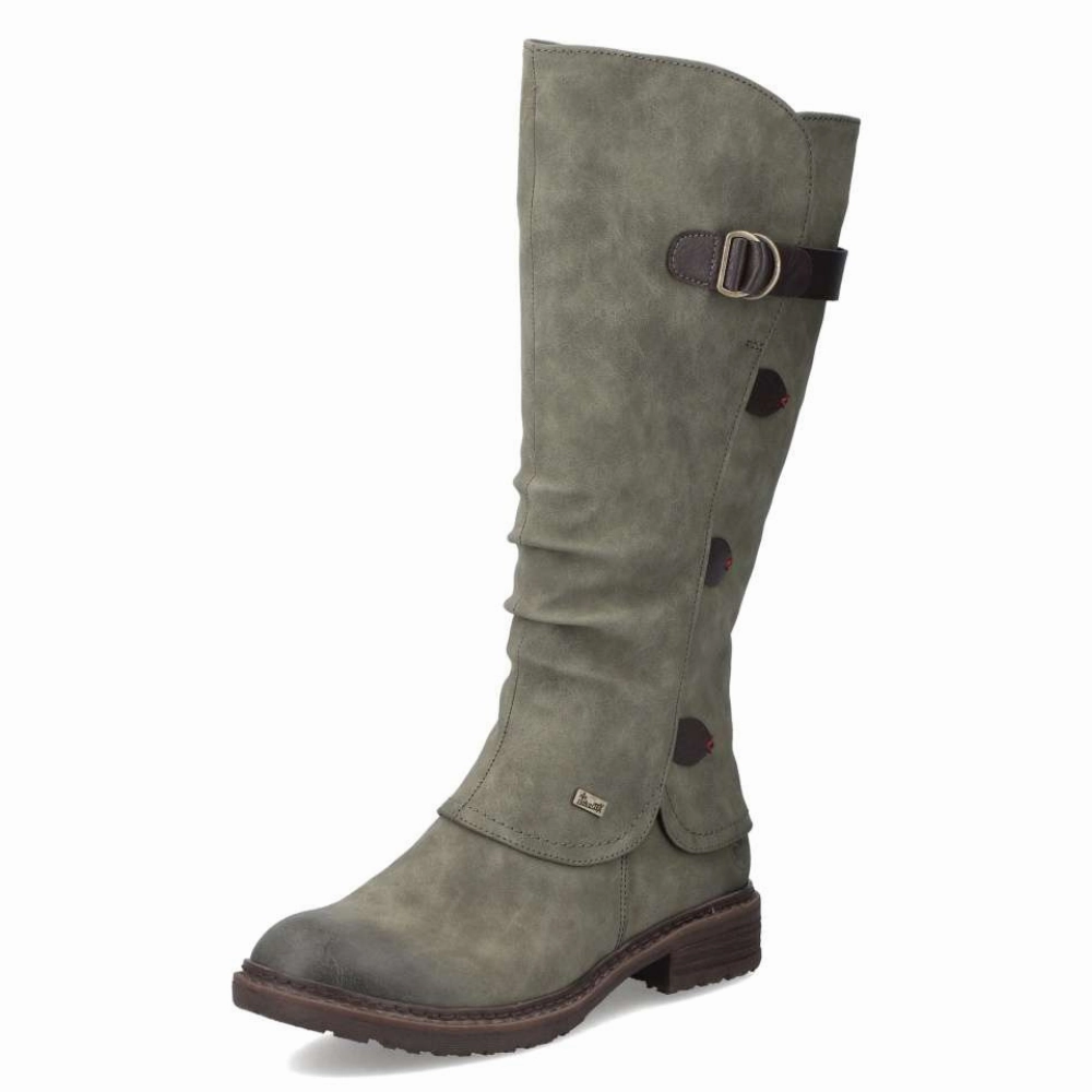 Safety Toe Tactical Boots Rieker Dominika 75 Liane/Choco Tall Boot (Women's)