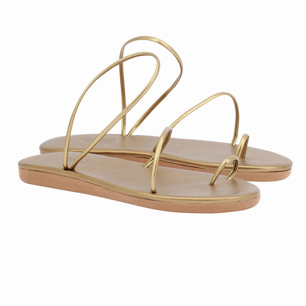 Kansiz All Bronze Wedge Heel Sandals