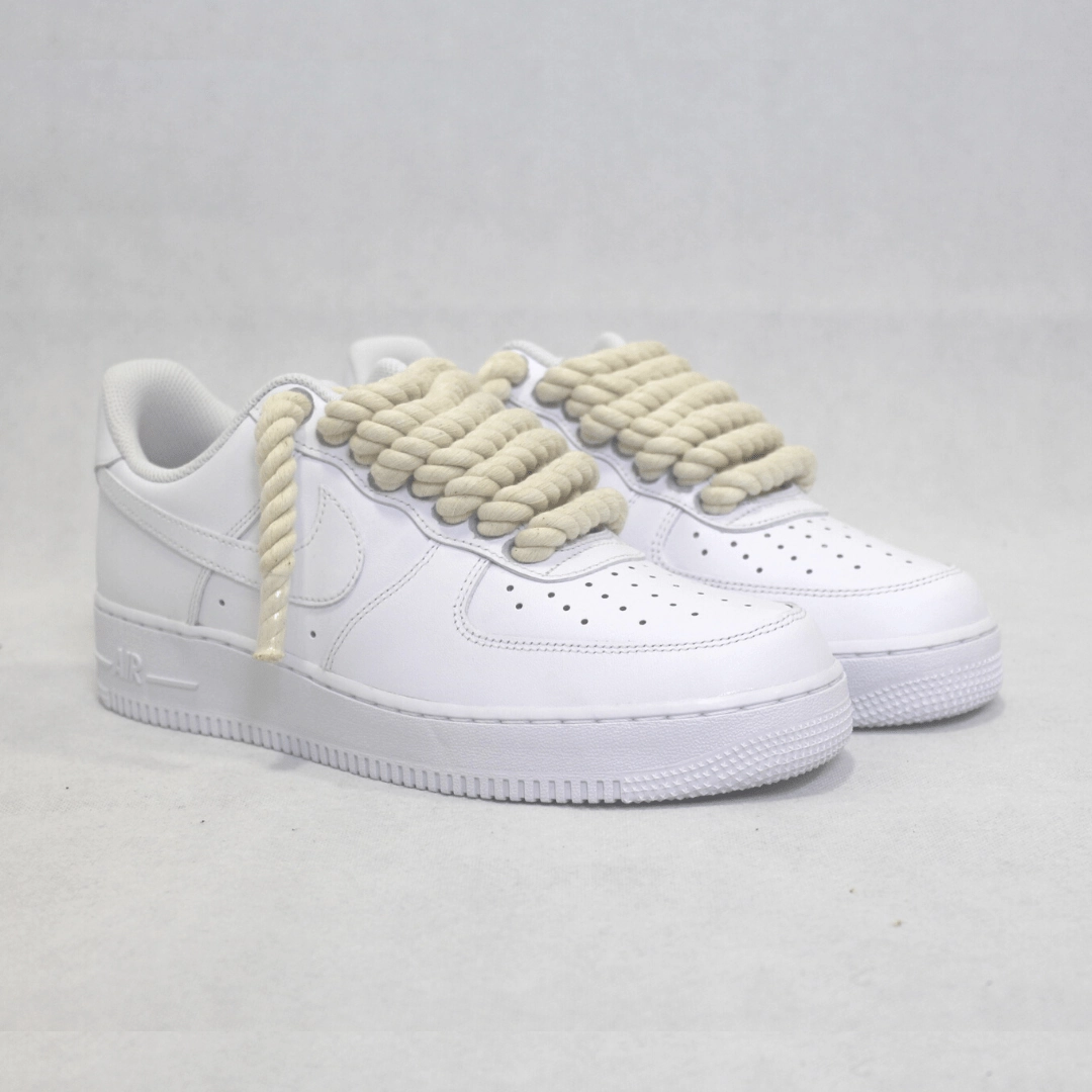 Rope Air Force 1 - Natural Nike Turf Baseball Shoes